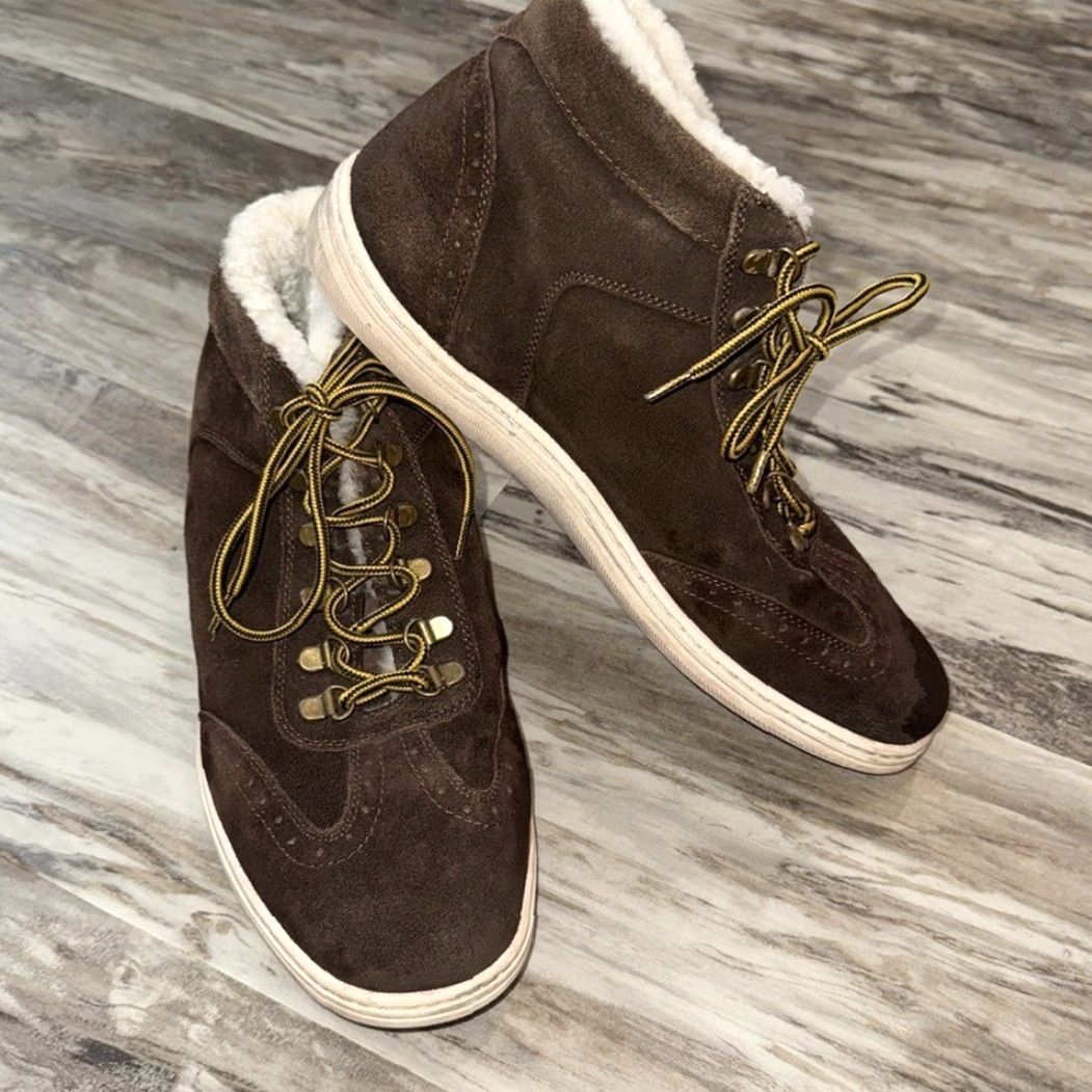 Skin Vintage Foundry Co. Men's Leather Brown Sheepskin Lined Boots Size 11 User: Vintage Foundry Co. Men's Leather Brown Sheepskin Lined Boots Size 11 Size US 11 / EU 44 - 2 Thumbnail