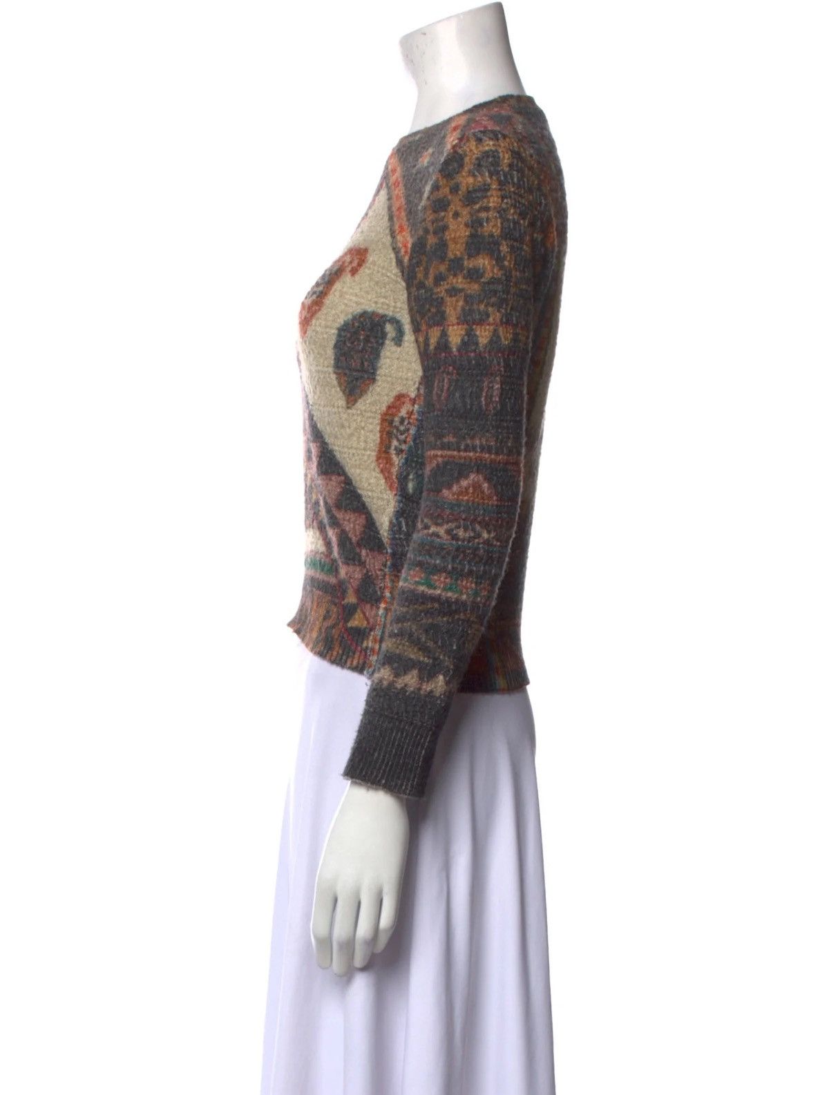 Etro Etro Multicolor Geometric and Animal Print Sweater Knit Size M / US 6-8 / IT 42-44 - 2 Thumbnail