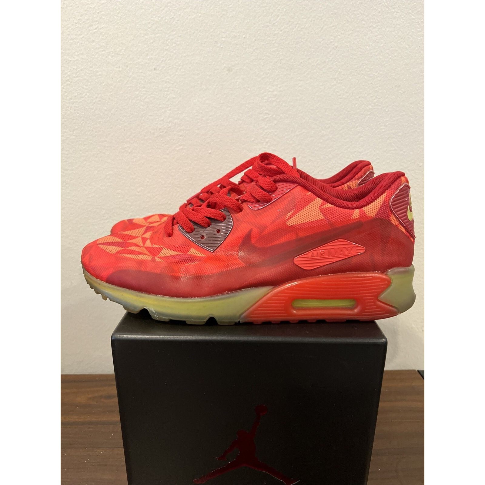 Nike Size 10,5 - Nike Air Max 90 Ice Gym Red Size US 10.5 / EU 43-44 - 7 Thumbnail