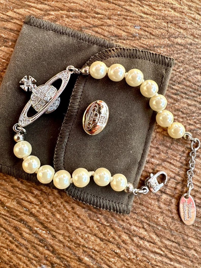 Vivienne Westwood Vivienne Westwood Mini Pearl Bracelet Size ONE SIZE - 1 Thumbnail
