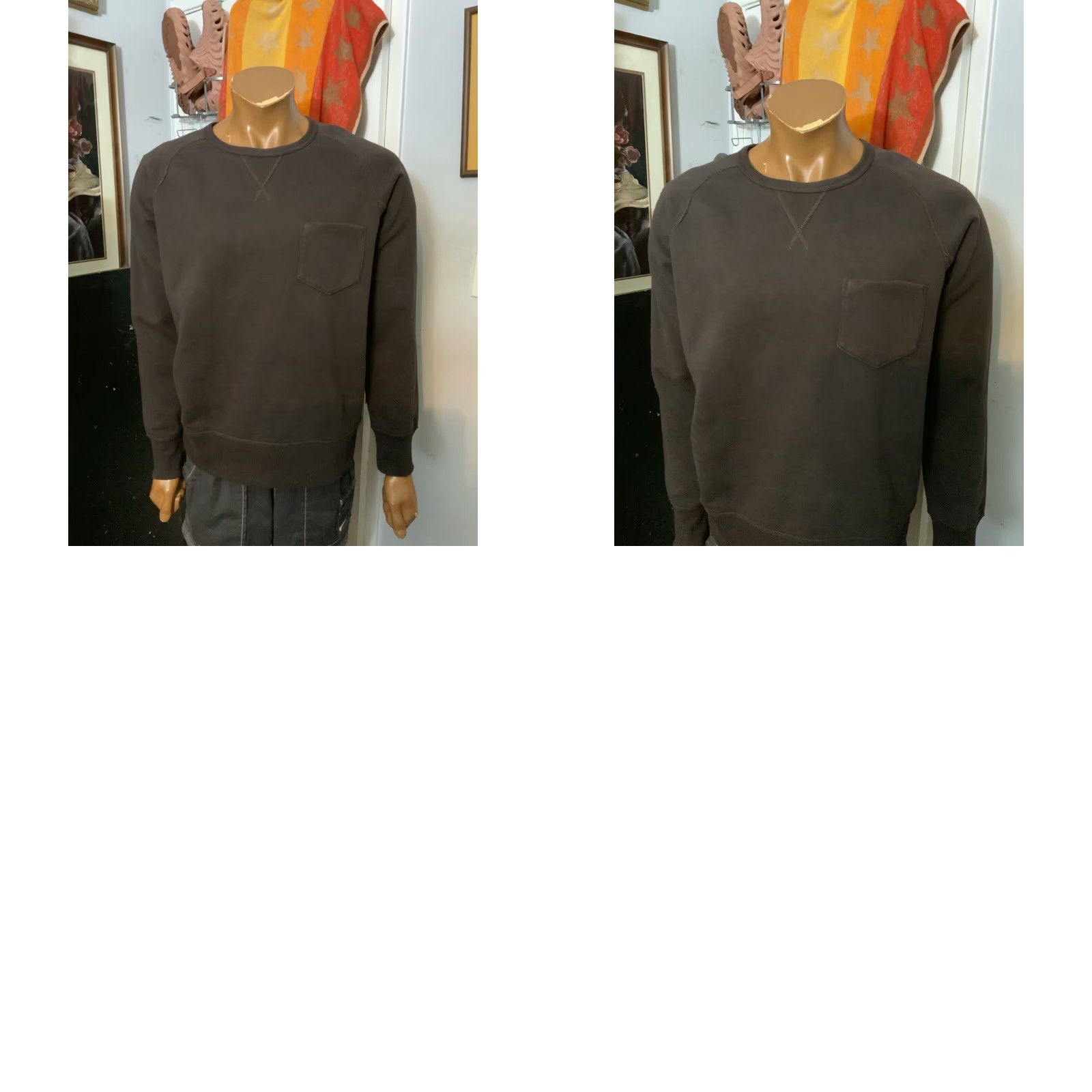 Vintage VINTAGE Ink Clothing Archival Archive Exclusive Brown Gusset V Crewneck Sweatshirt L Men Size US L / EU 52-54 / 3 - 8 Thumbnail
