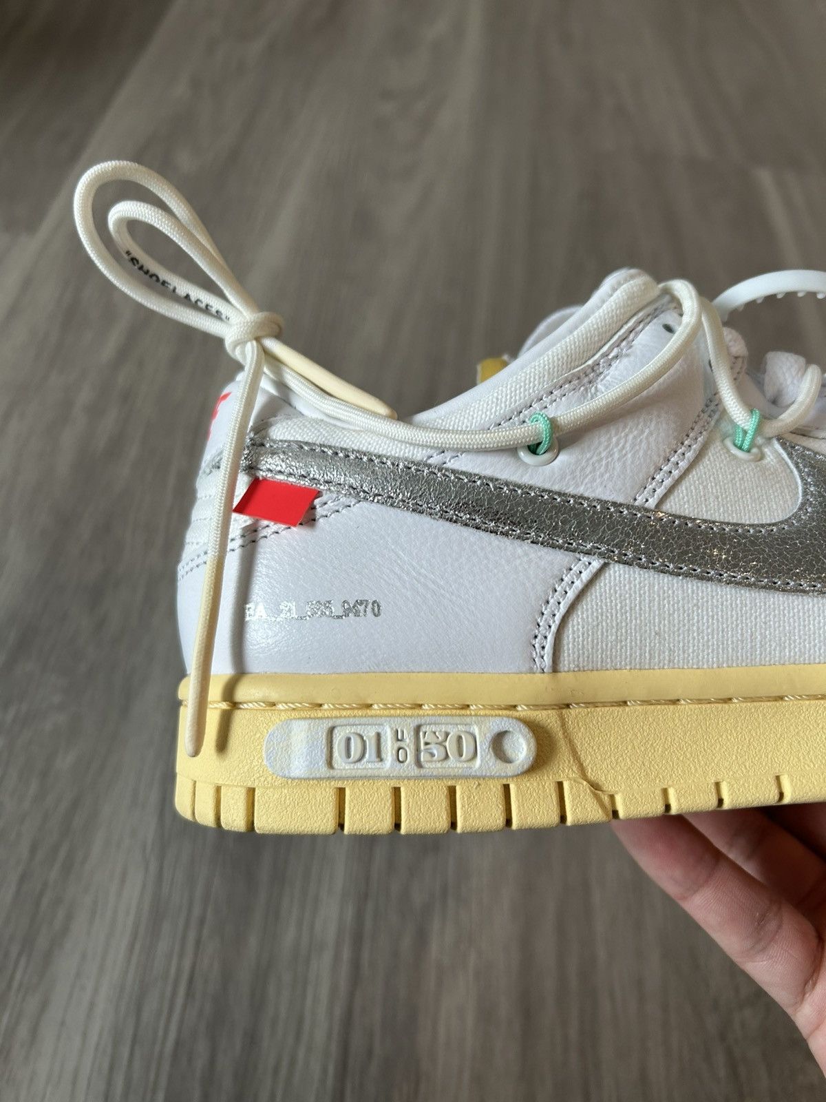 Nike × Off-White Off-White X Nike Dunk Low 01 Of 50 Size 8 Size US 8 / EU 41 - 22 Thumbnail
