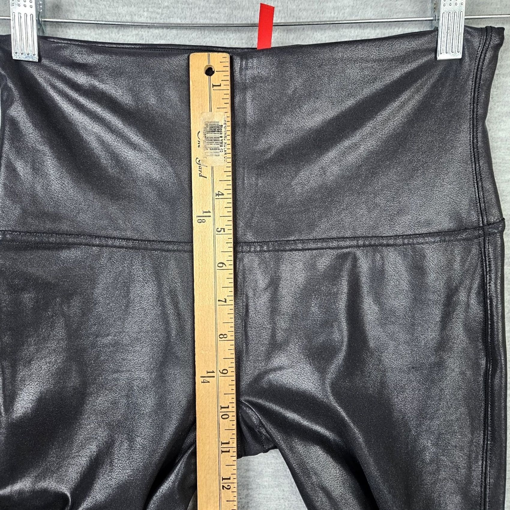 Spanx Spanx Women's Black Faux Leather Casual Skinny Legging Size XL Size 40" / US 18 - 6 Thumbnail