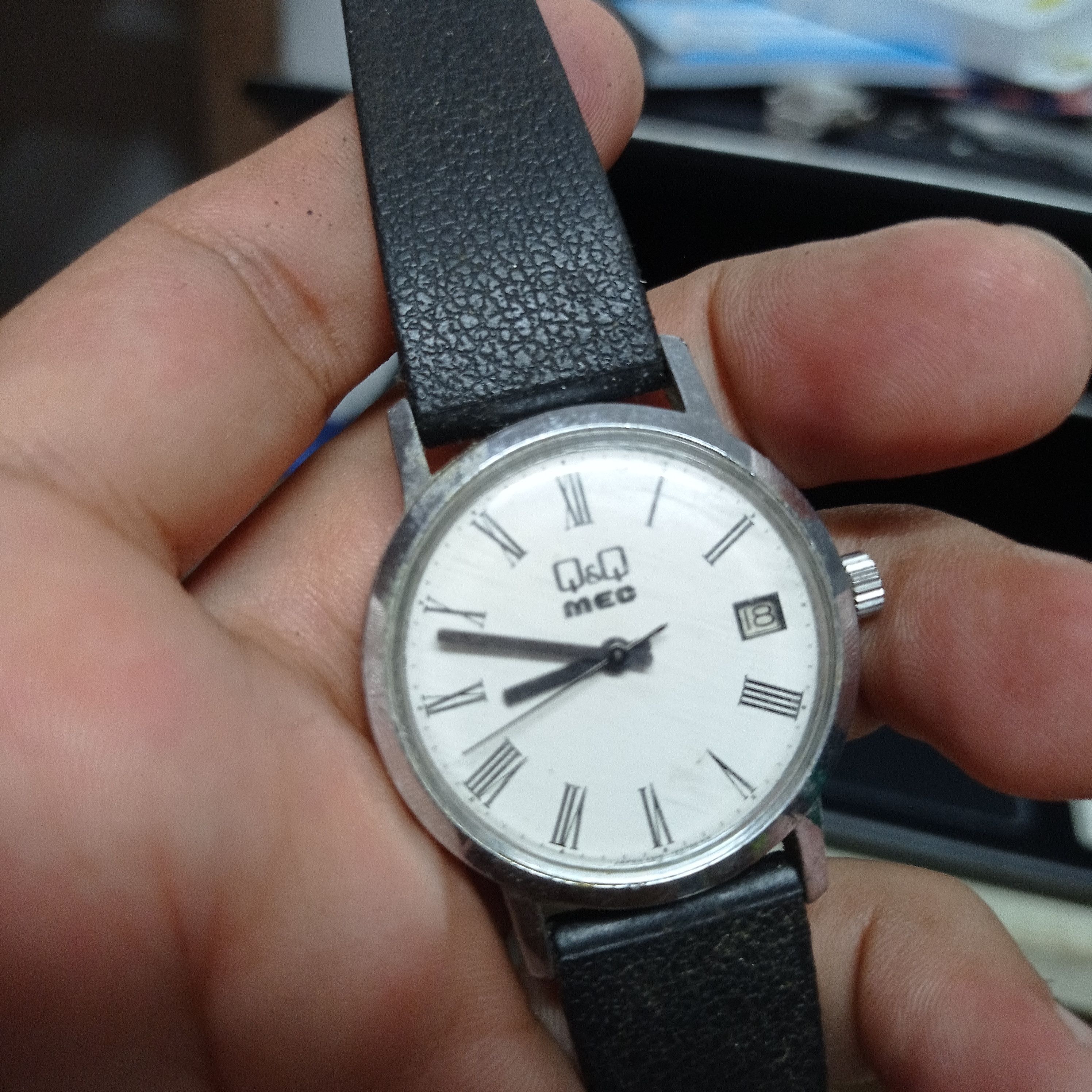 Japanese Brand Vintage Retro Q&Q Automatic Hand winding Watch (JAPAN WATCH) Size ONE SIZE - 3 Thumbnail