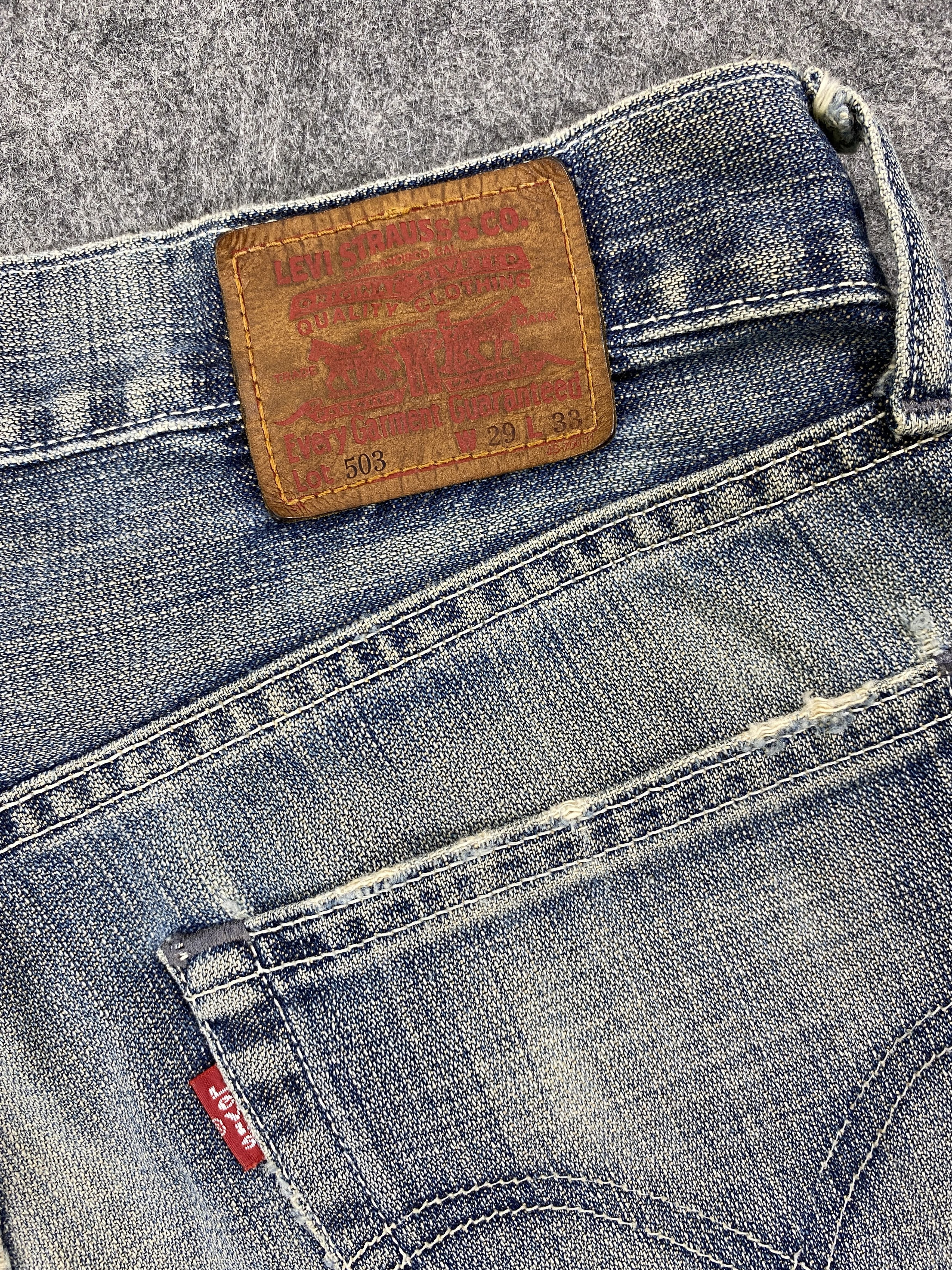 Levi's Faded Blue Vintage Levi's 503 Jeans 29x33 Denim -JN1989 Size US 29 - 10 Thumbnail