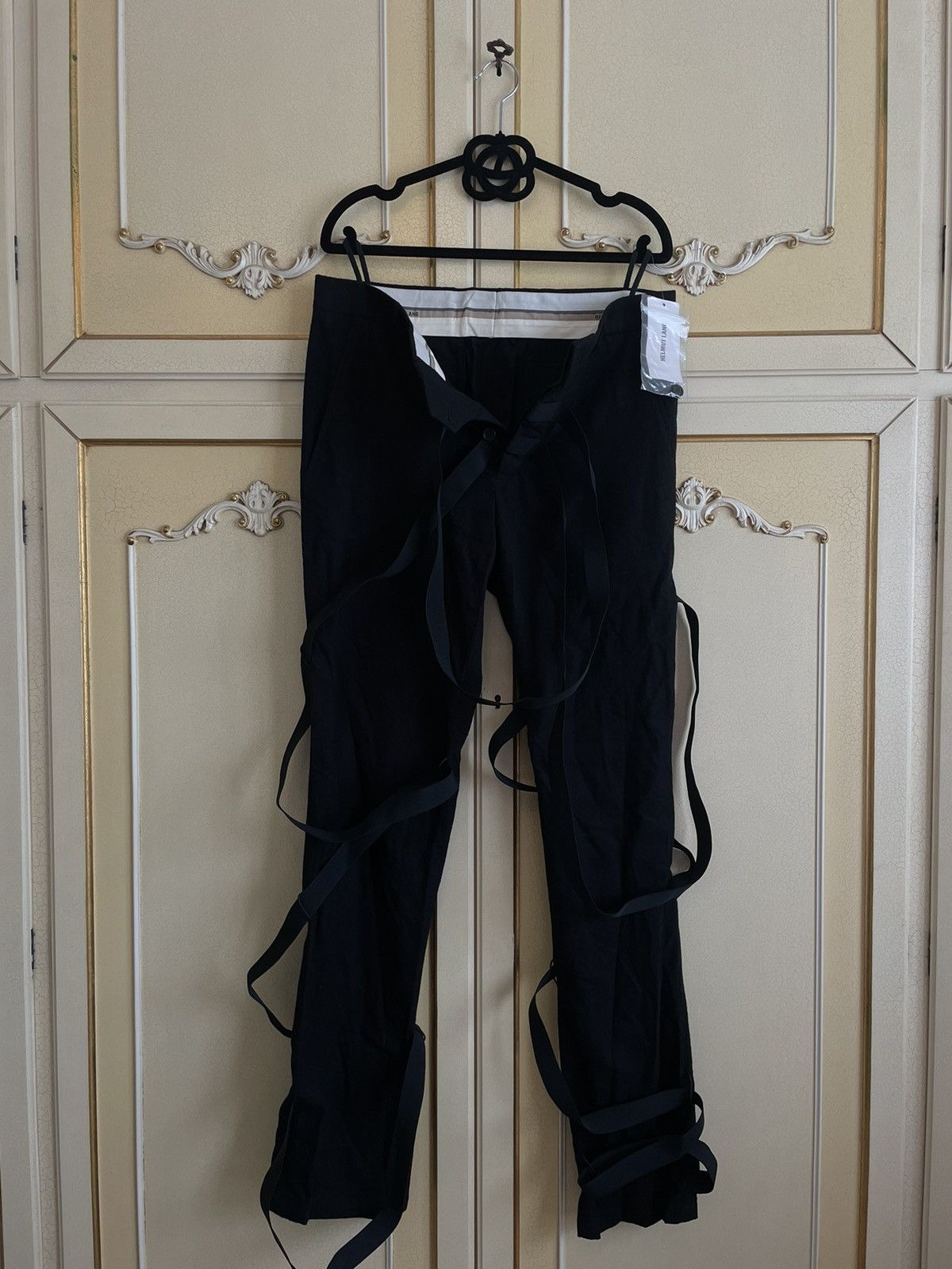 image of Helmut Lang Ss04 Bondage Mummy Pants in Black, Men's (Size 31)