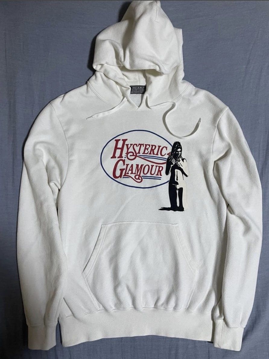 Hysteric Glamour HYSTERIC GLAMOUR his girl white hoodie, size L Size US L / EU 52-54 / 3 - 1 Thumbnail