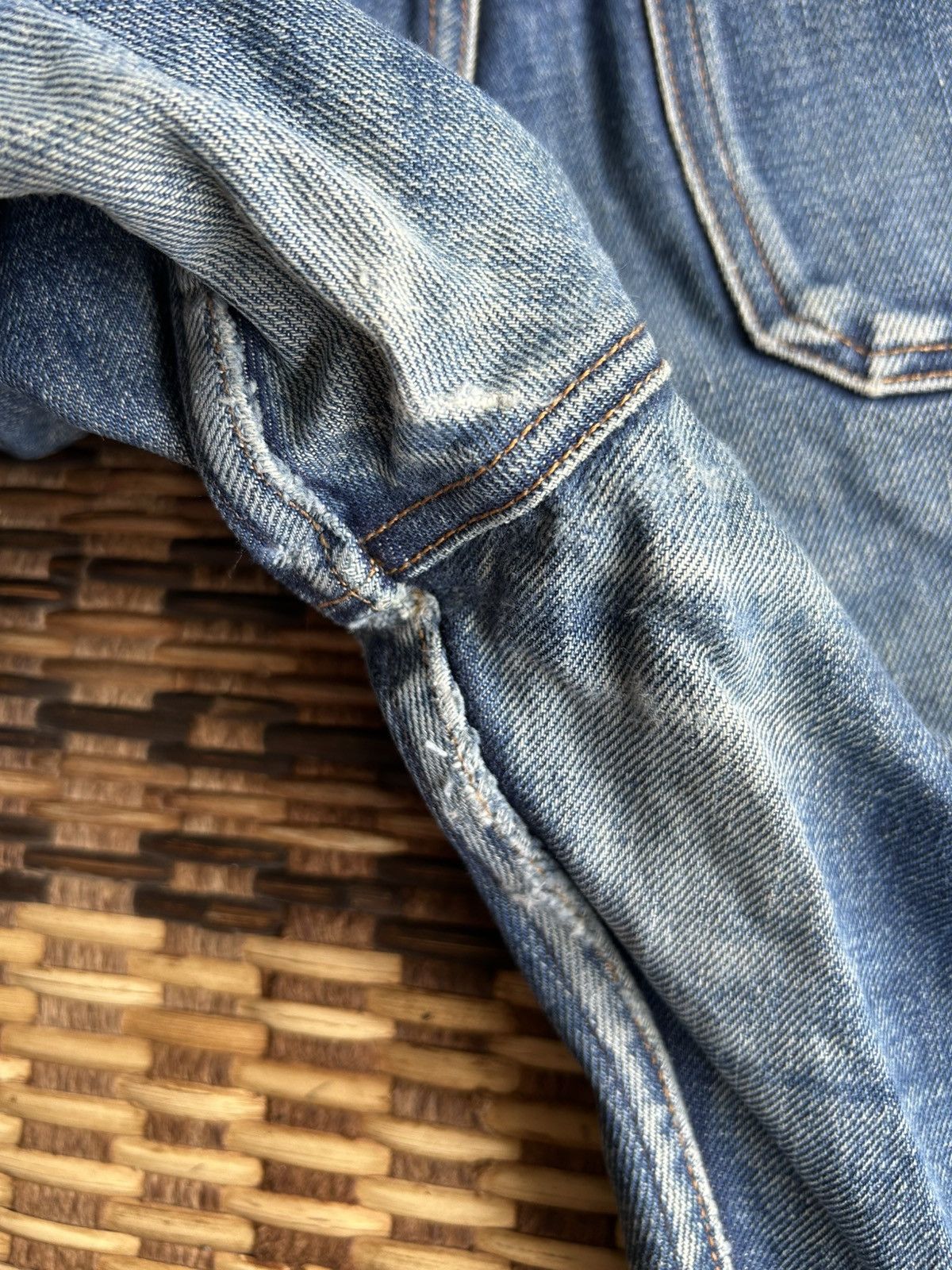Japanese Brand × Kapital × Vintage Flare A.P.C Mudwash Denim Jeans Size US 32 / EU 48 - 20 Thumbnail