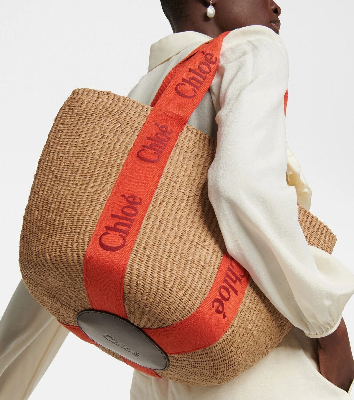 Chloe o1loc1c10226 Size: OS / Woody Basket Bag in Tawny Orange Size ONE SIZE - 2 Thumbnail