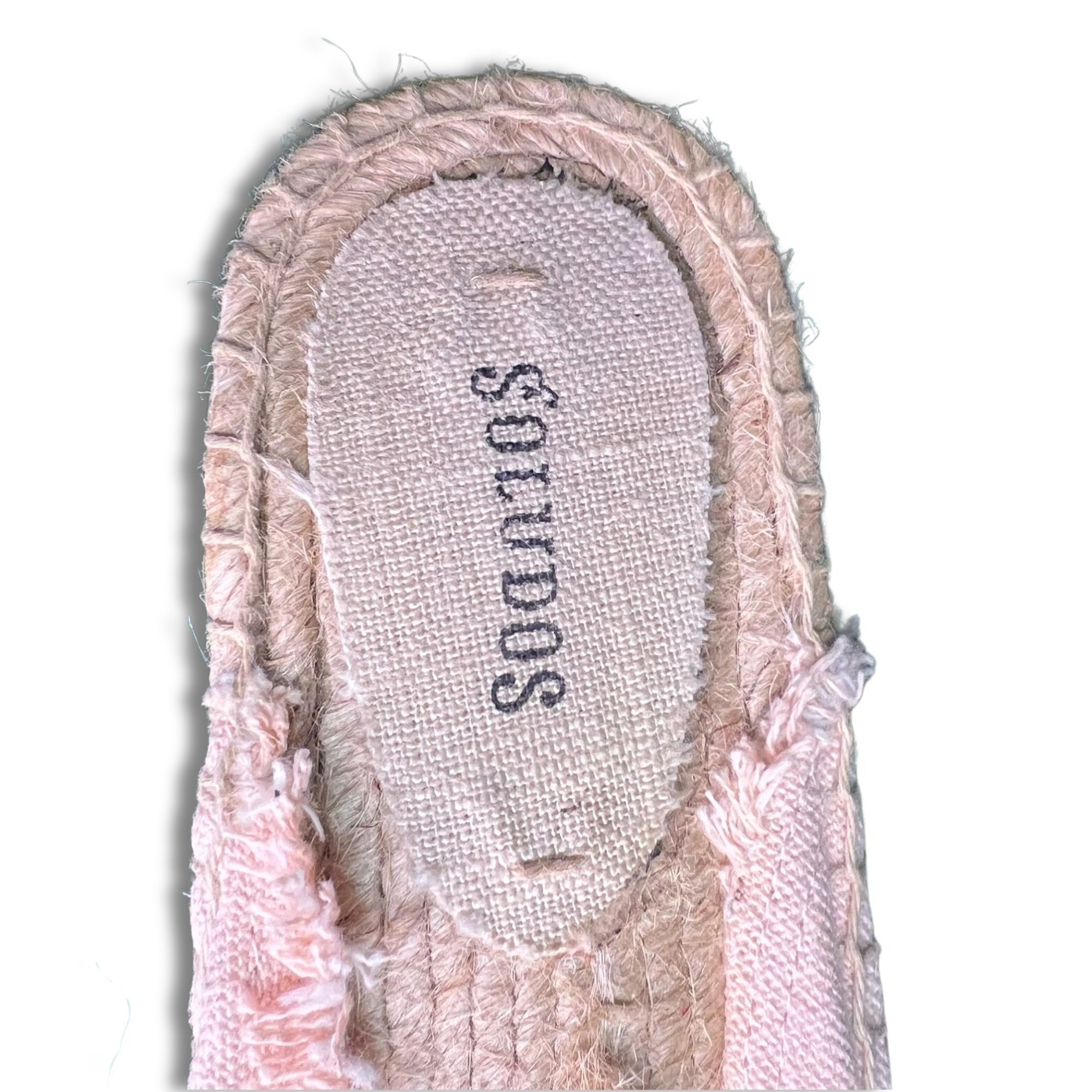 Soludos Soludos Peony Pink Suede Tassel Espadrille Mules Size 7.5 Size US 7.5 / IT 37.5 - 6 Thumbnail