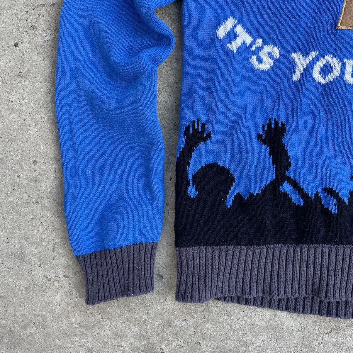 Japanese Brand × Vintage Vintage Knit Sweater Go Jesus It’s Your Birthday Logo Y2K Size US M / EU 48-50 / 2 - 3 Thumbnail