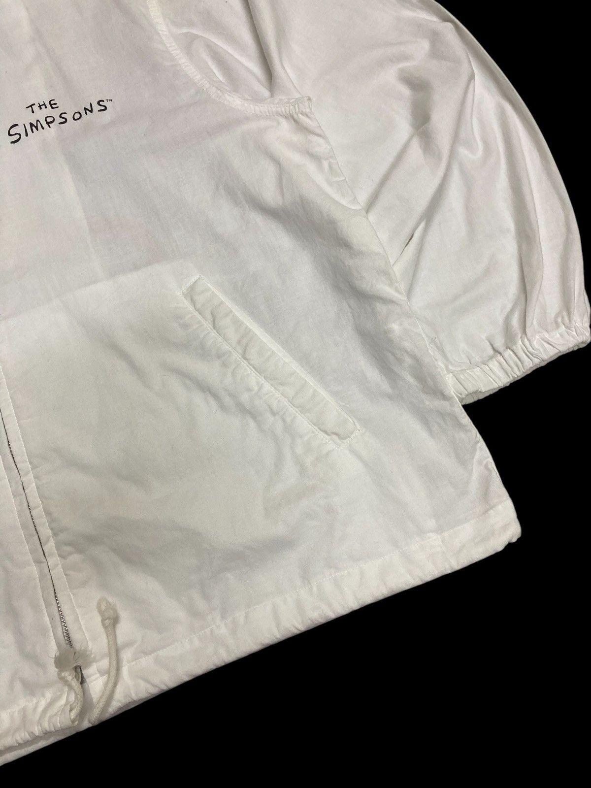 The Simpsons × Vintage Vintage 90’s The Simpsons Cotton Hoodie Jacket White Size US L / EU 52-54 / 3 - 6 Thumbnail