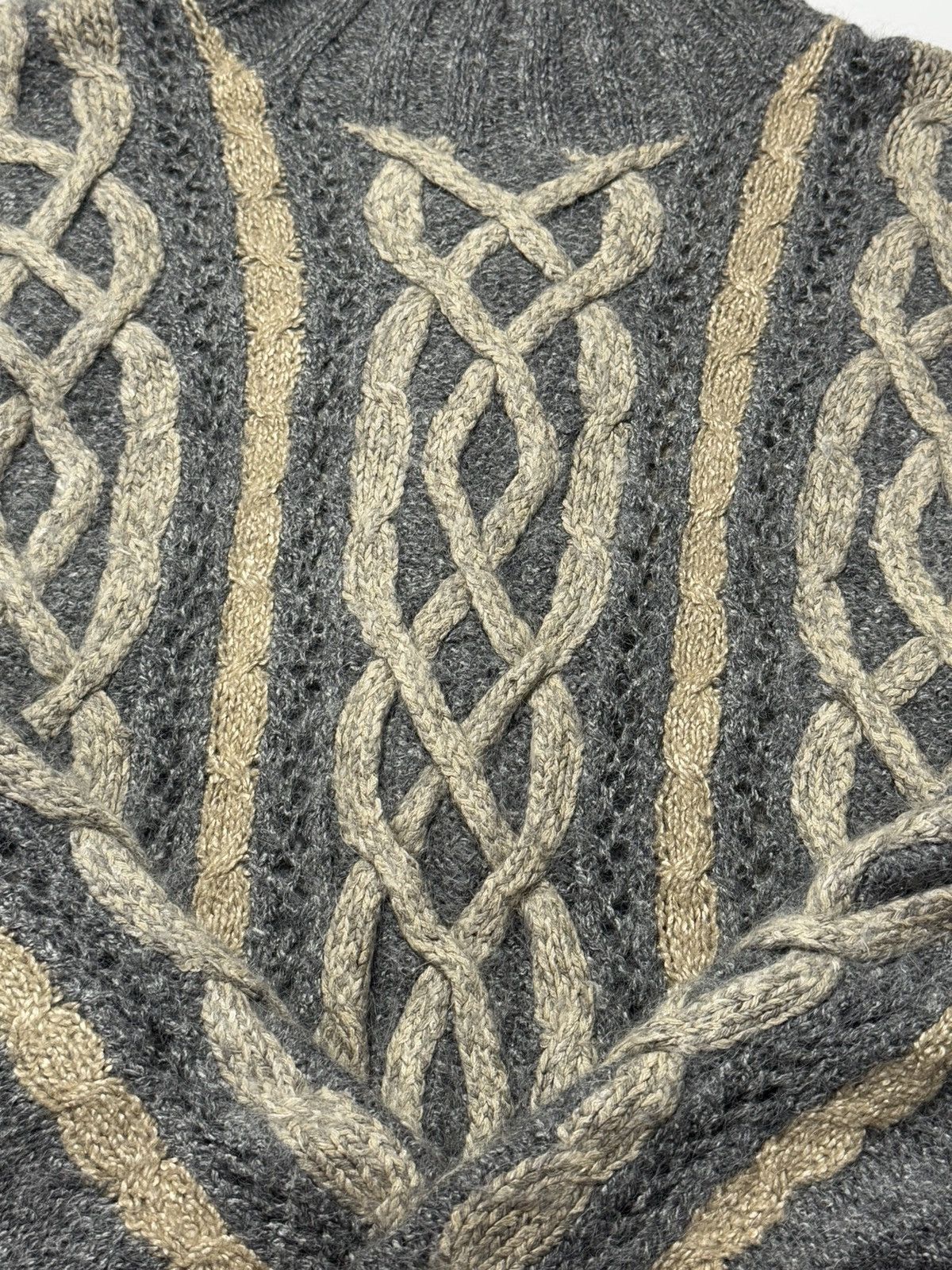 Hysteric Glamour × If Six Was Nine × Japanese Brand Japanese Cable Knit Mohair Yohji Style Size US M / EU 48-50 / 2 - 4 Thumbnail