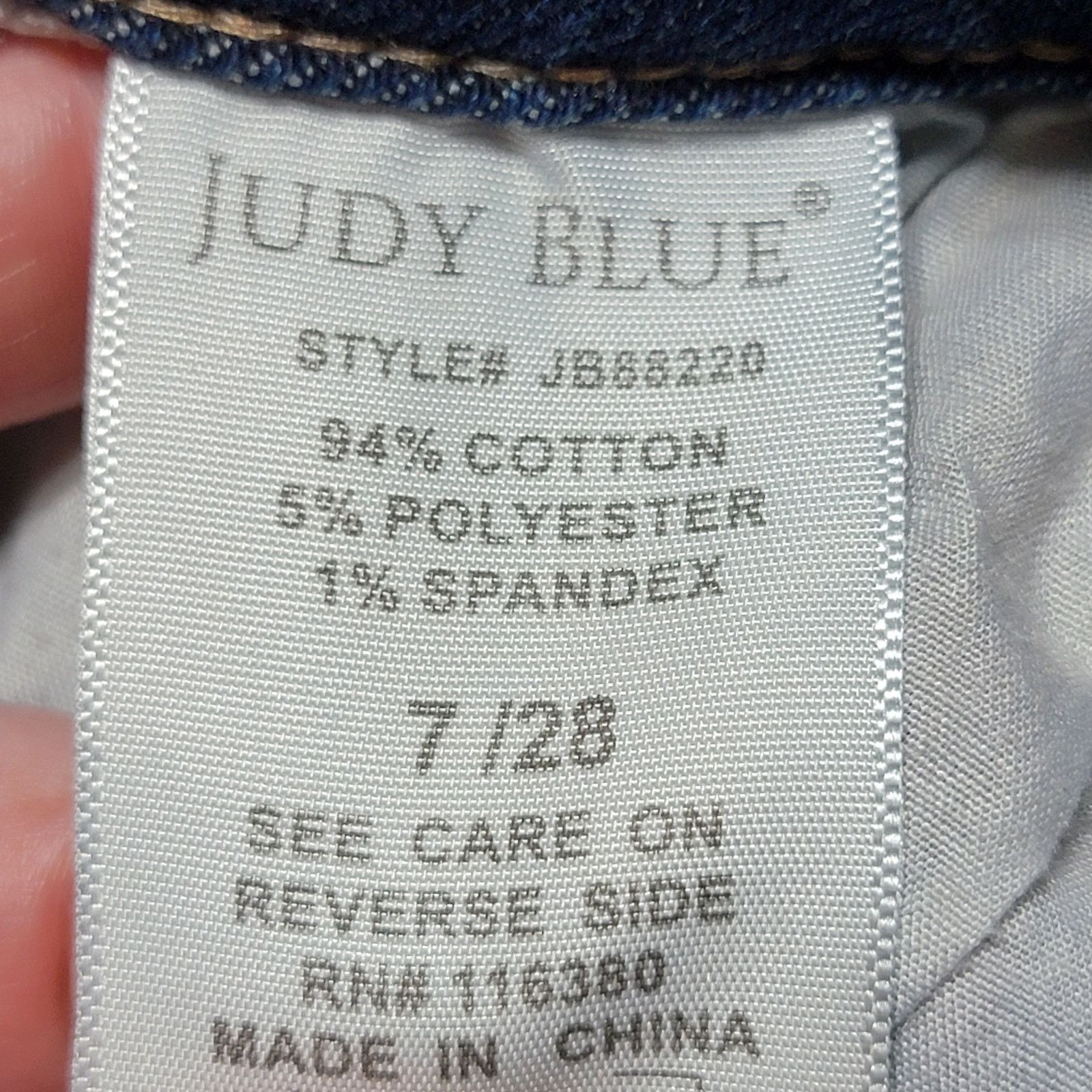 Judy Blue Judy Blue Boyfriend Fit Denim Jeans - Size 7/28 Size 29" - 8 Thumbnail