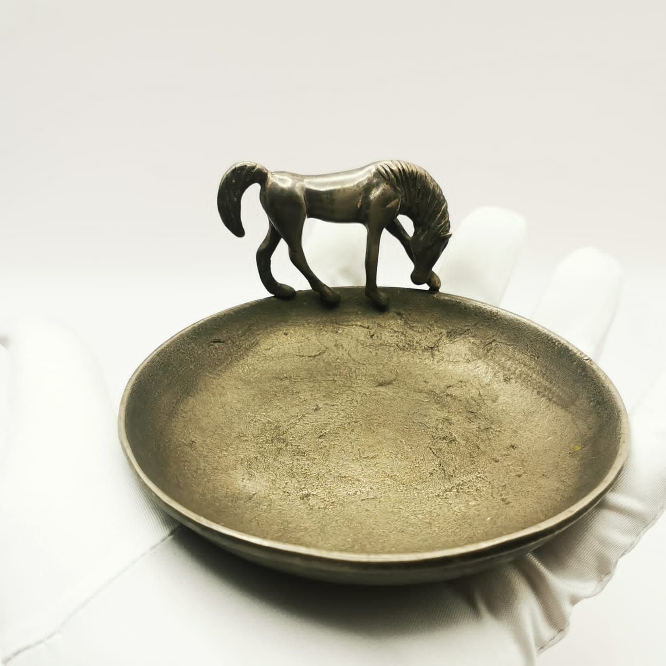 Vintage 40s Vintage Ashtray Handmade Limited Quantity Metal 420g Size ONE SIZE - 5 Thumbnail