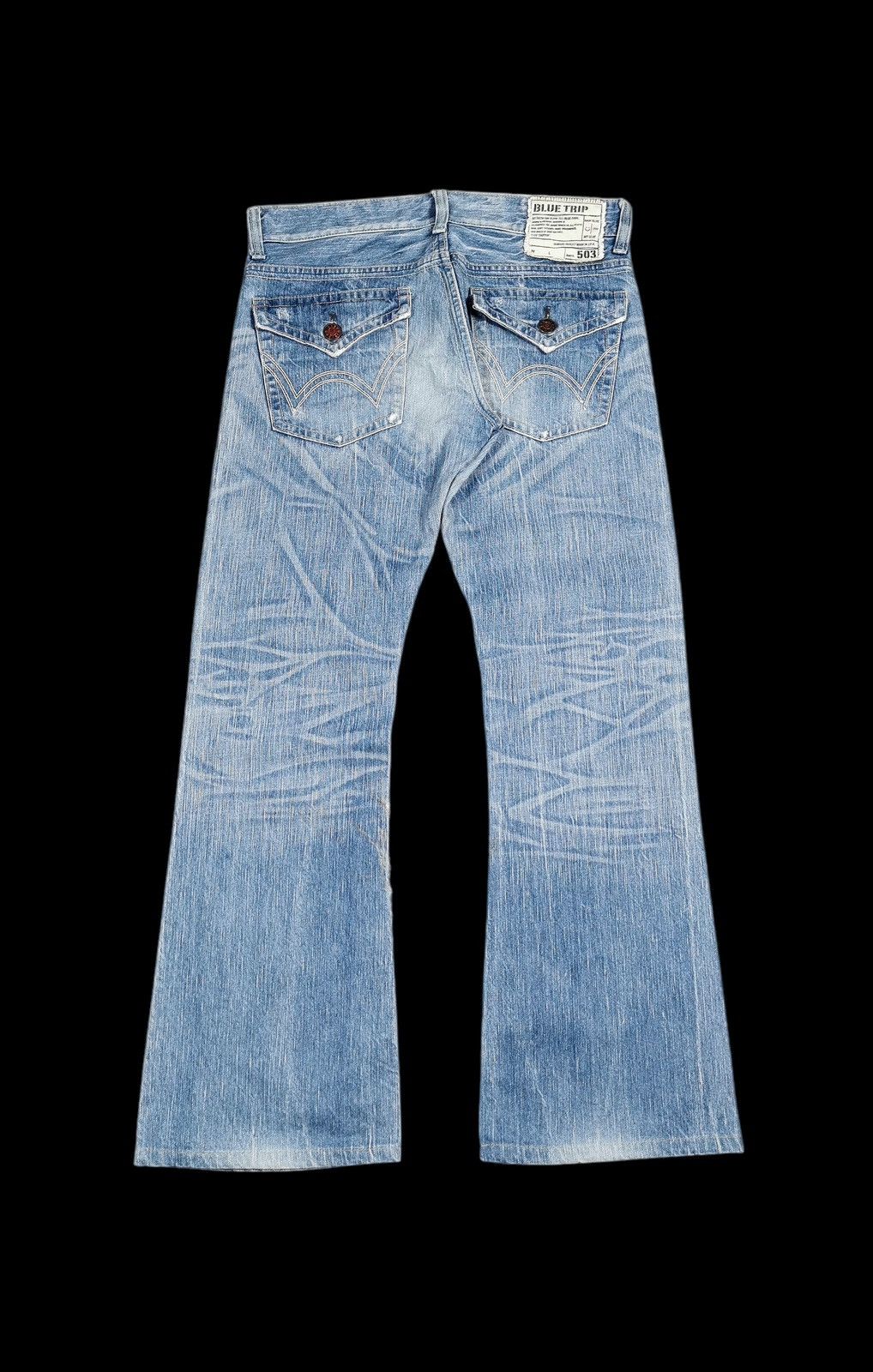 Edwin Flare Jeans Edwin 503 Blue Trip Size US 33 - 2 Thumbnail