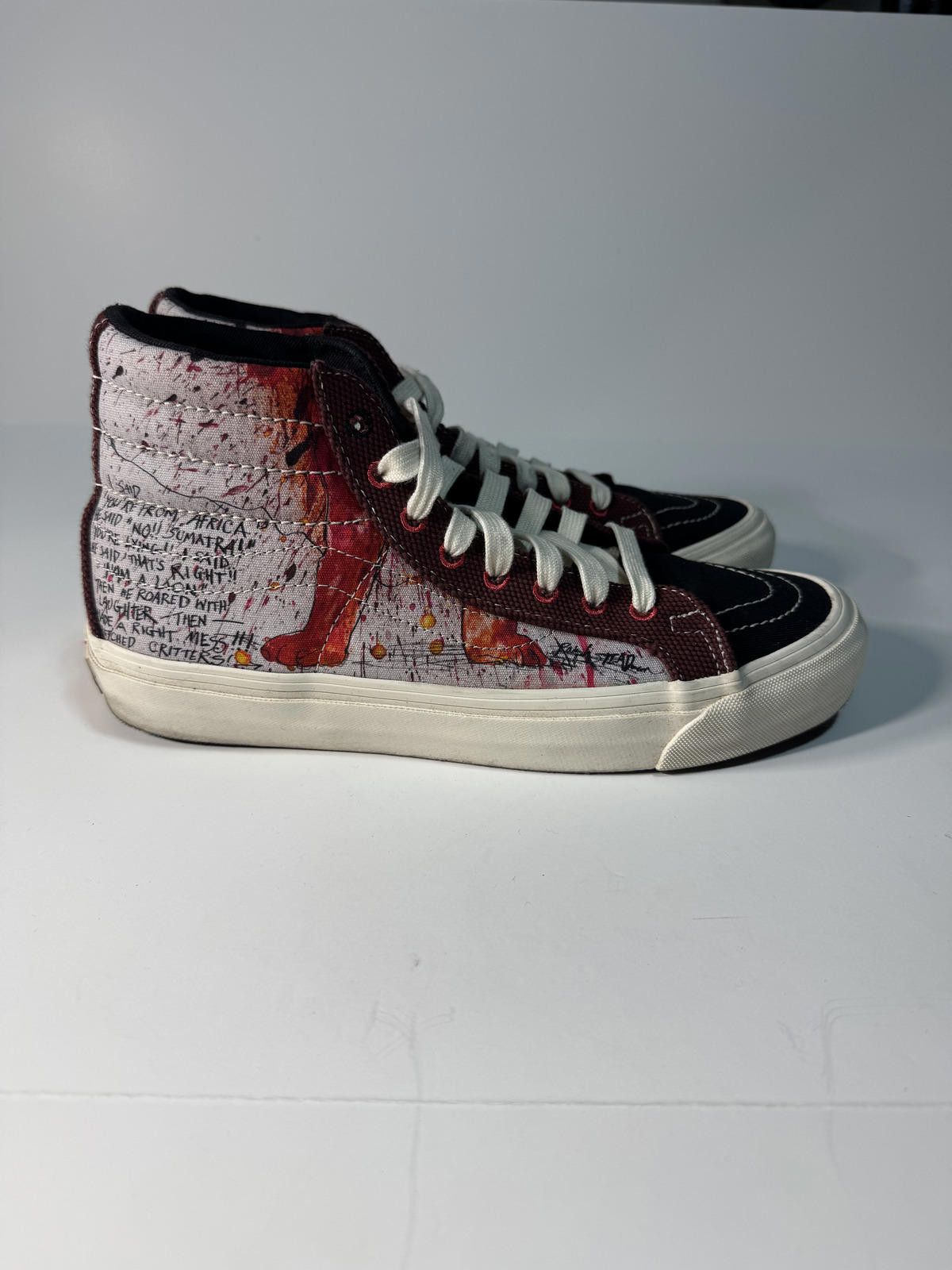 Vans Vans Mens 8 Red Sneaker Ralph Steadman Sk8-Hi Size US 8 / EU 41 - 4 Thumbnail