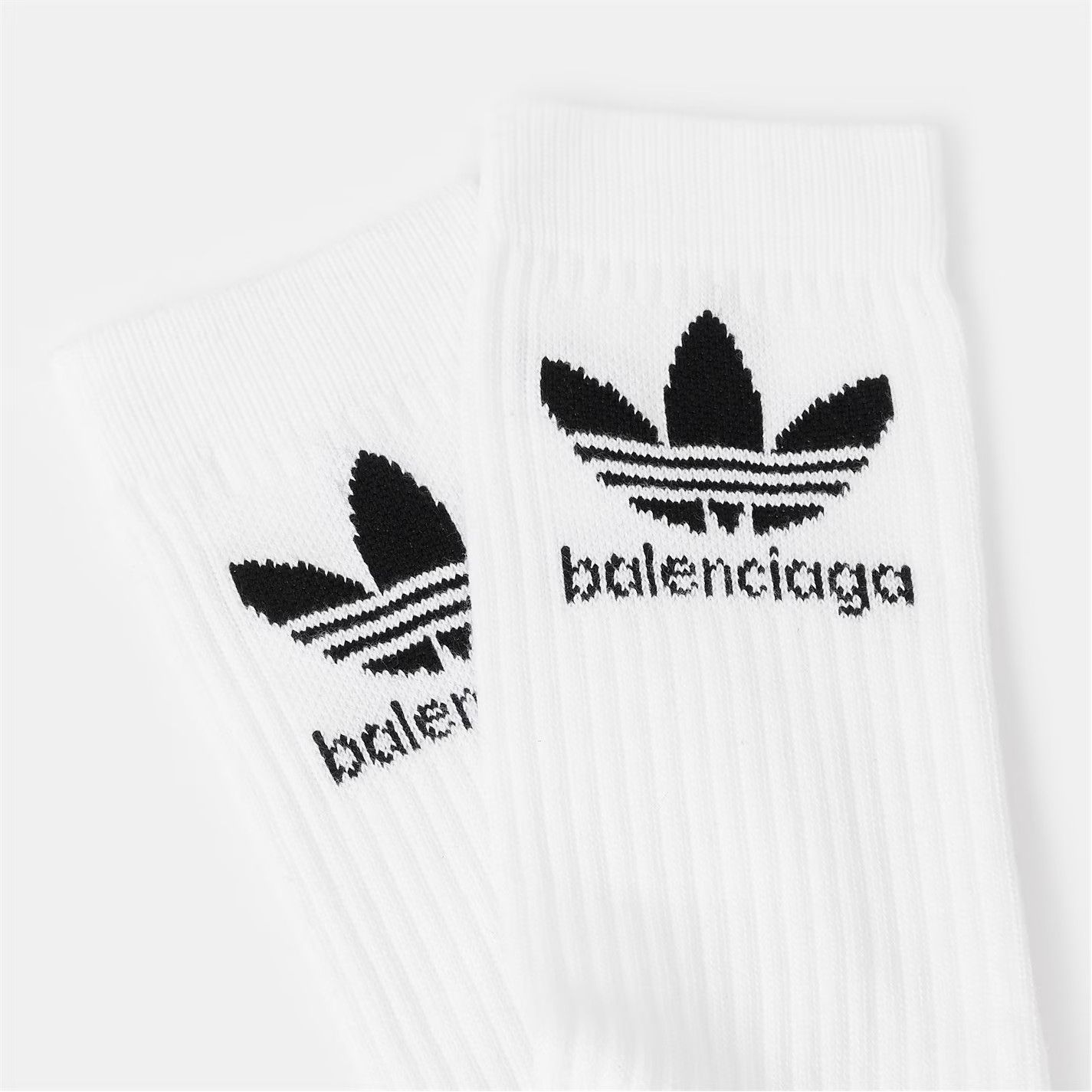 Adidas × Balenciaga o1g2r1mq0226 Size: XL / Crew Socks In White Size ONE SIZE - 2 Thumbnail