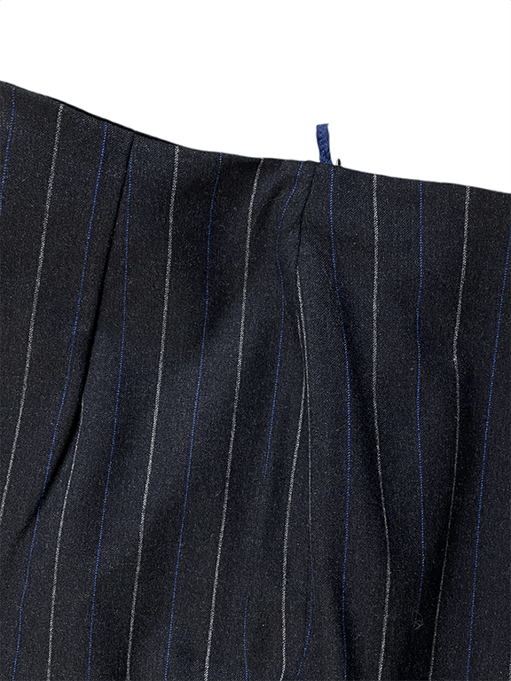 Piazza Sempione Chalk stripe wool tapered pant Size 30" / US 8 / IT 44 - 7 Thumbnail