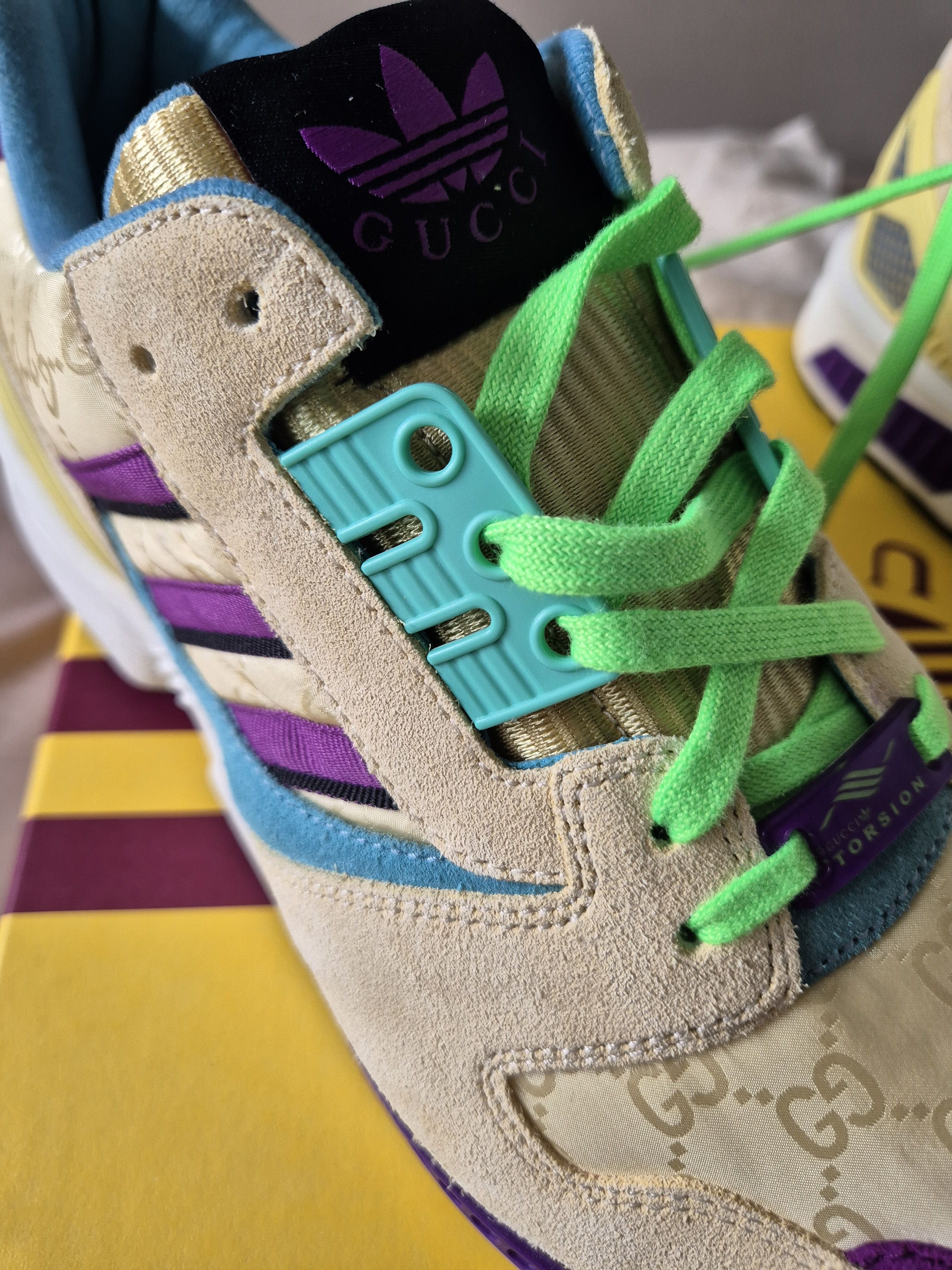 Adidas × Gucci adidas x Gucci ZX 8000 monogramme GG beige (Women's) Size US 10 / IT 40 - 8 Thumbnail