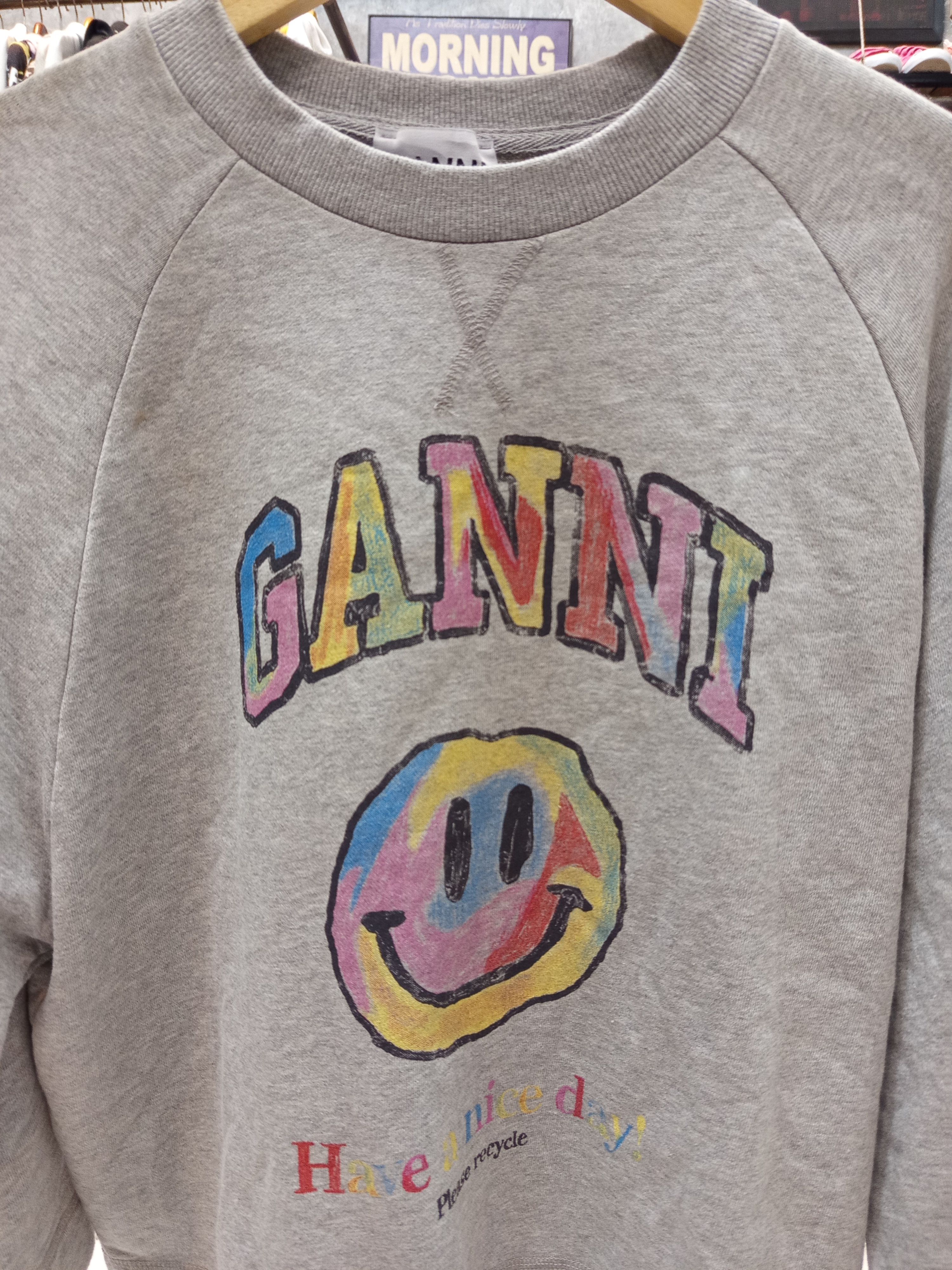 Ganni Ganni Rainbow Smiley Sweatshirt Size M / US 6-8 / IT 42-44 - 4 Thumbnail