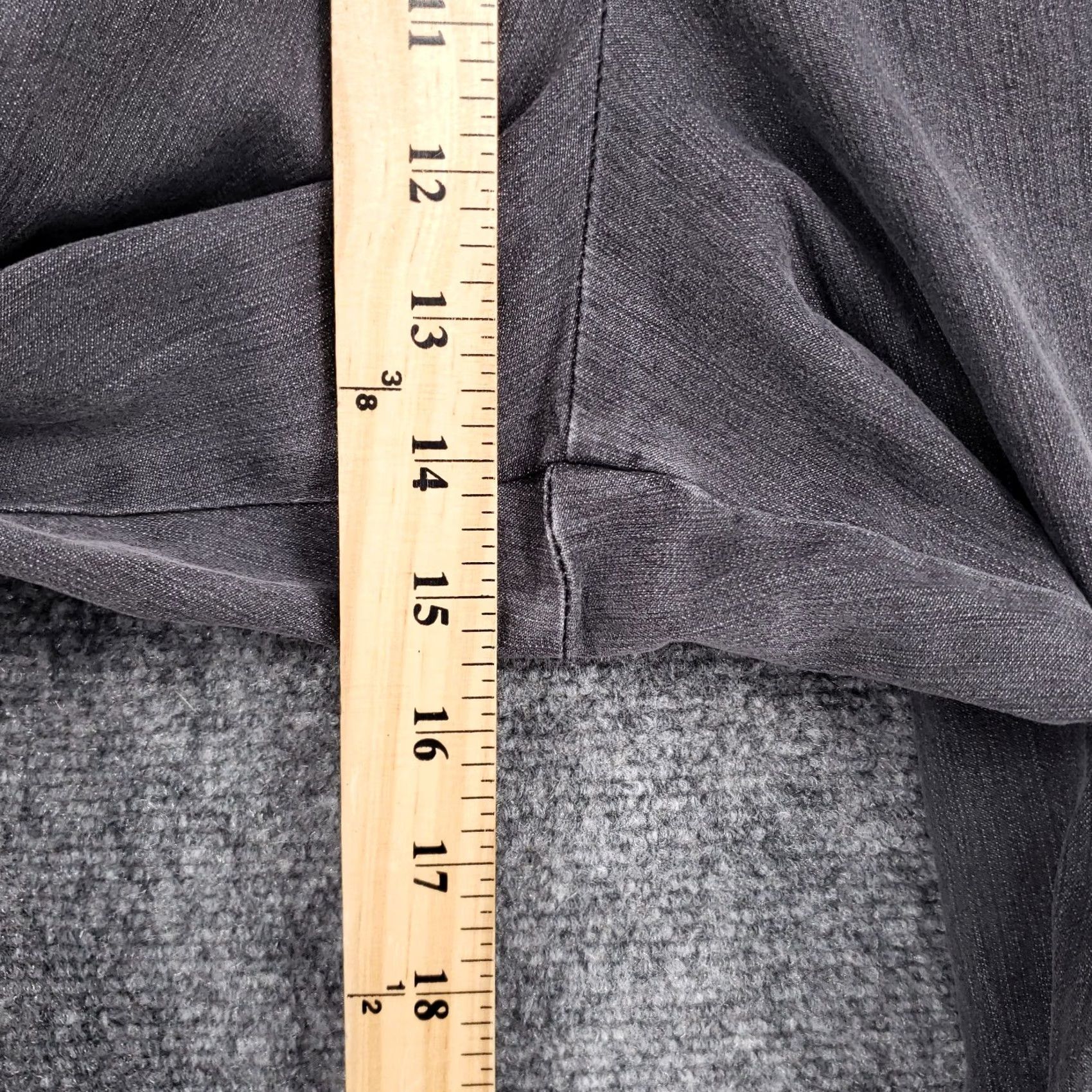 Avenue Avenue Jeans Womens 24 Gray High Rise Stretch Medium Wash Denim Pull On NEW Size 42" / US 20 - 6 Thumbnail