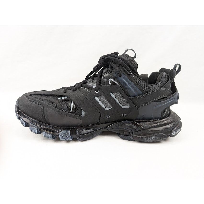 Balenciaga o1rshd1 Track Low-Top Sneakers in Faded Black Size US 12 / EU 45 - 8 Thumbnail