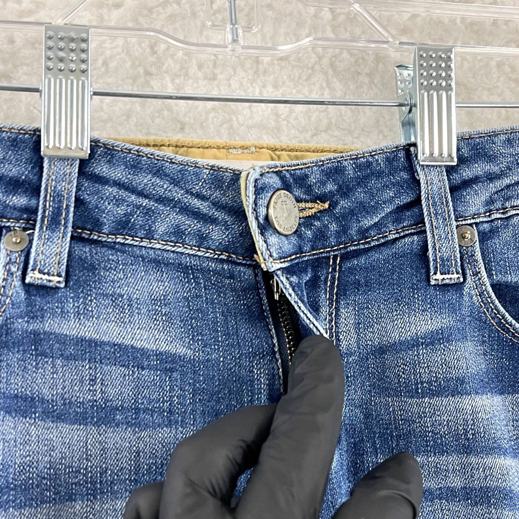 Paige Paige Jimmy Denim Skinny Jeans Womens Size 26 Blue Mid-Rise Stretch Jeans Size 26" / US 2 / IT 38 - 5 Thumbnail