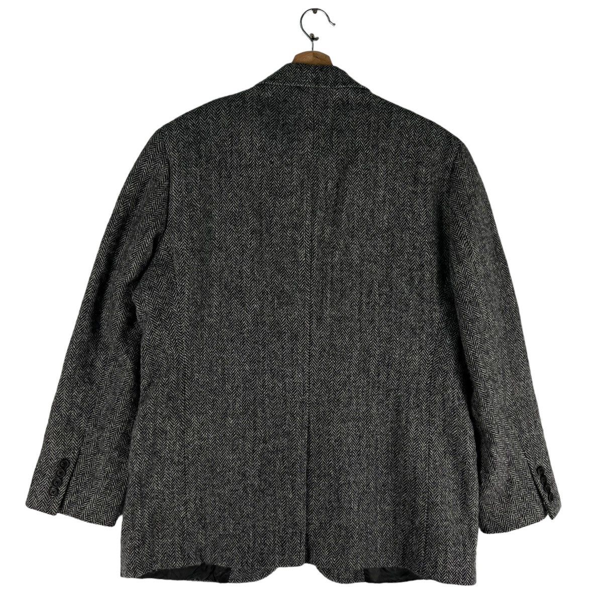 Harris Tweed 🔥VINTAGE WOOL JACKET HARRIS TWEED HERRINGBONE DOUBLE BREAST Size US M / EU 48-50 / 2 - 5 Thumbnail