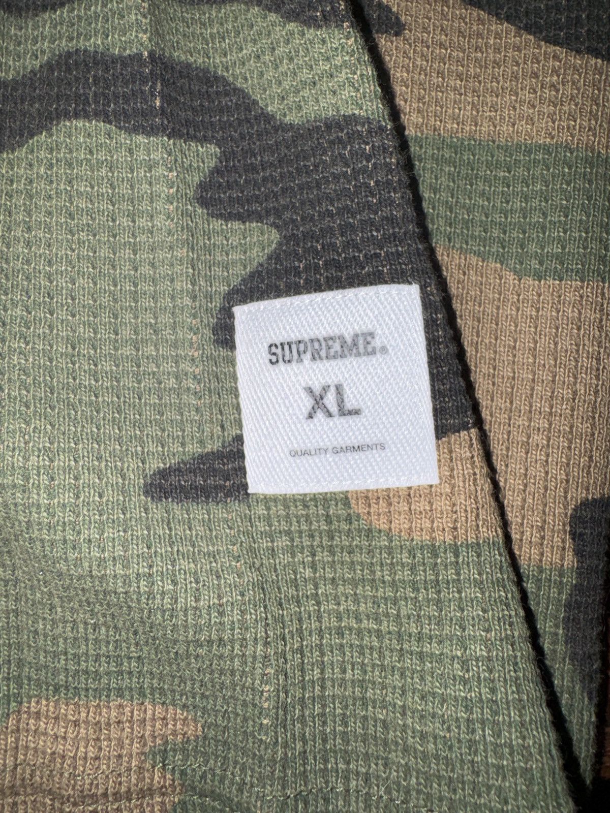 Supreme Supreme Hooded Waffle Ringer FW17 Woodland Camo XL Deadstock Size US XL / EU 56 / 4 - 6 Thumbnail