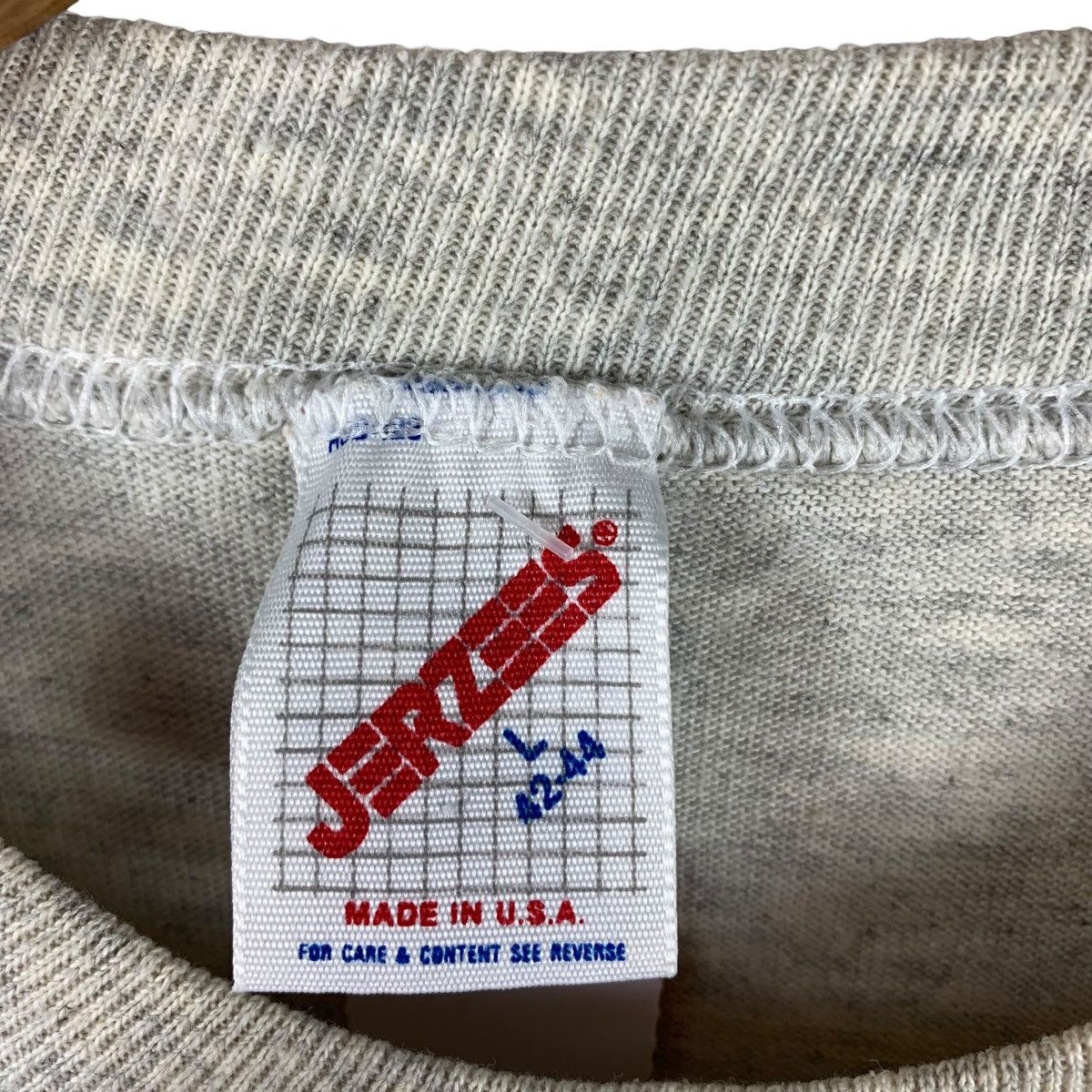 Jerzees × Vintage Vintage CLASSIC POLO old school grey colour tee Size US L / EU 52-54 / 3 - 3 Thumbnail