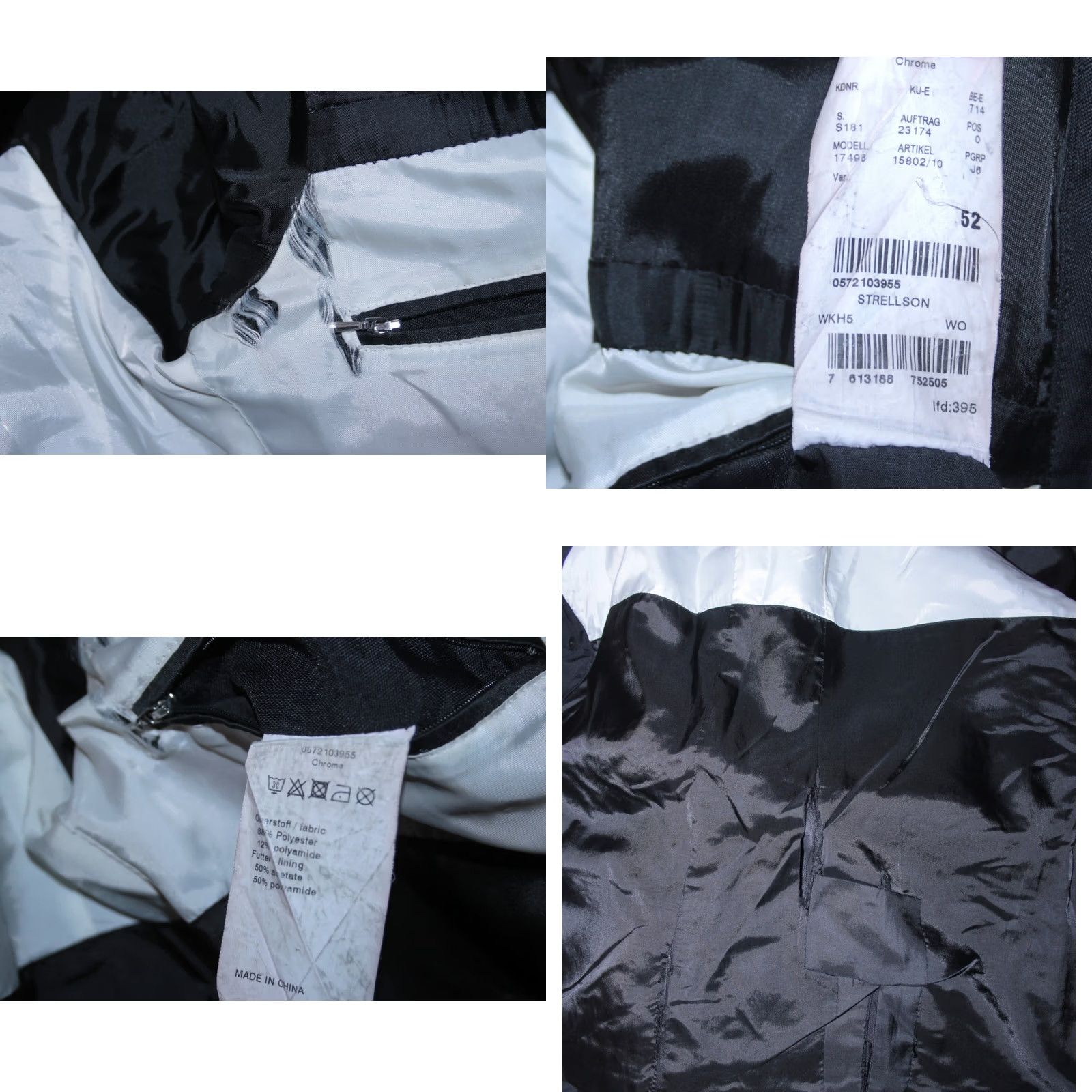 Vintage Strellson Jacket Black Size 52 Mens Coat Size US L / EU 52-54 / 3 - 8 Thumbnail