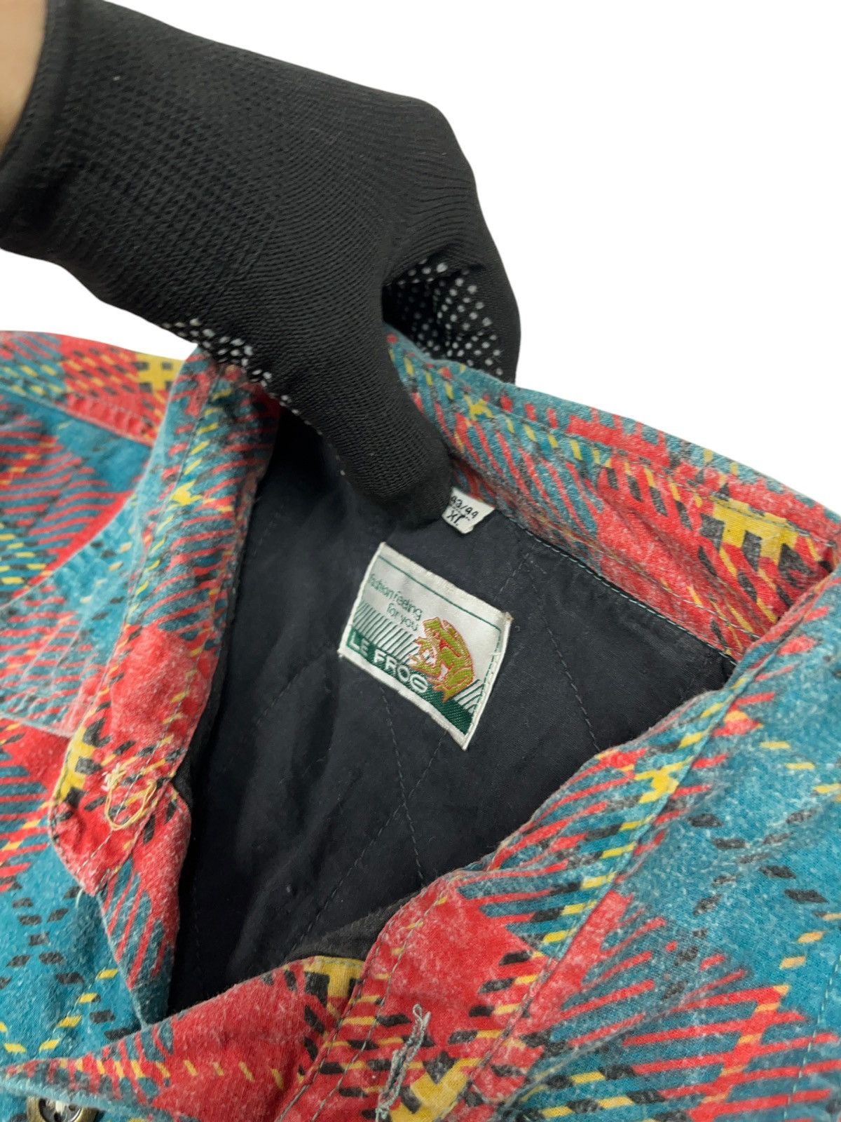 Le Frog × Vintage Vintage 80s Le Frog Insulated Work Flannel Overshirt Size US XL / EU 56 / 4 - 5 Thumbnail