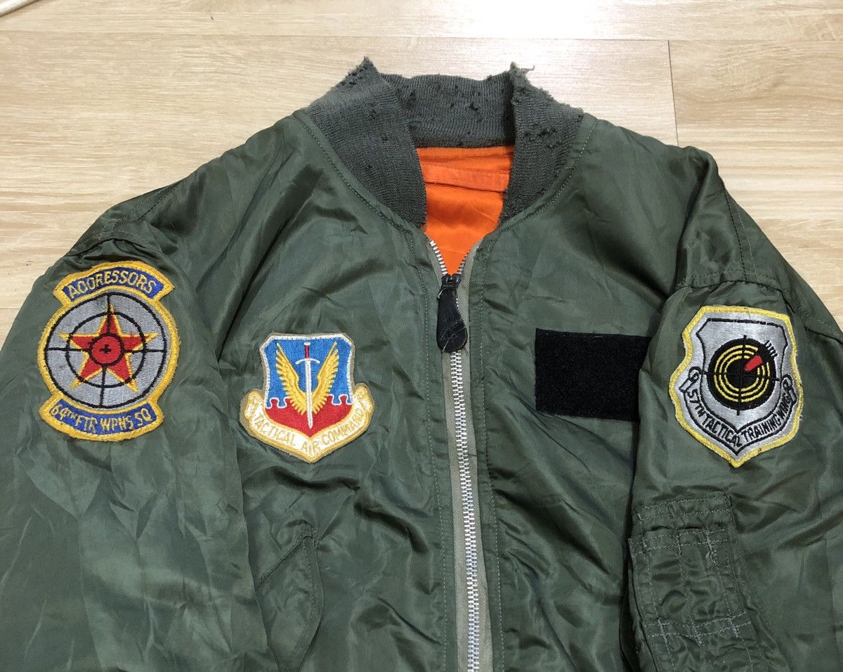 Alpha Industries Vintage 70s Alpha Industries Bomber L-2B Jacket Size US M / EU 48-50 / 2 - 2 Thumbnail
