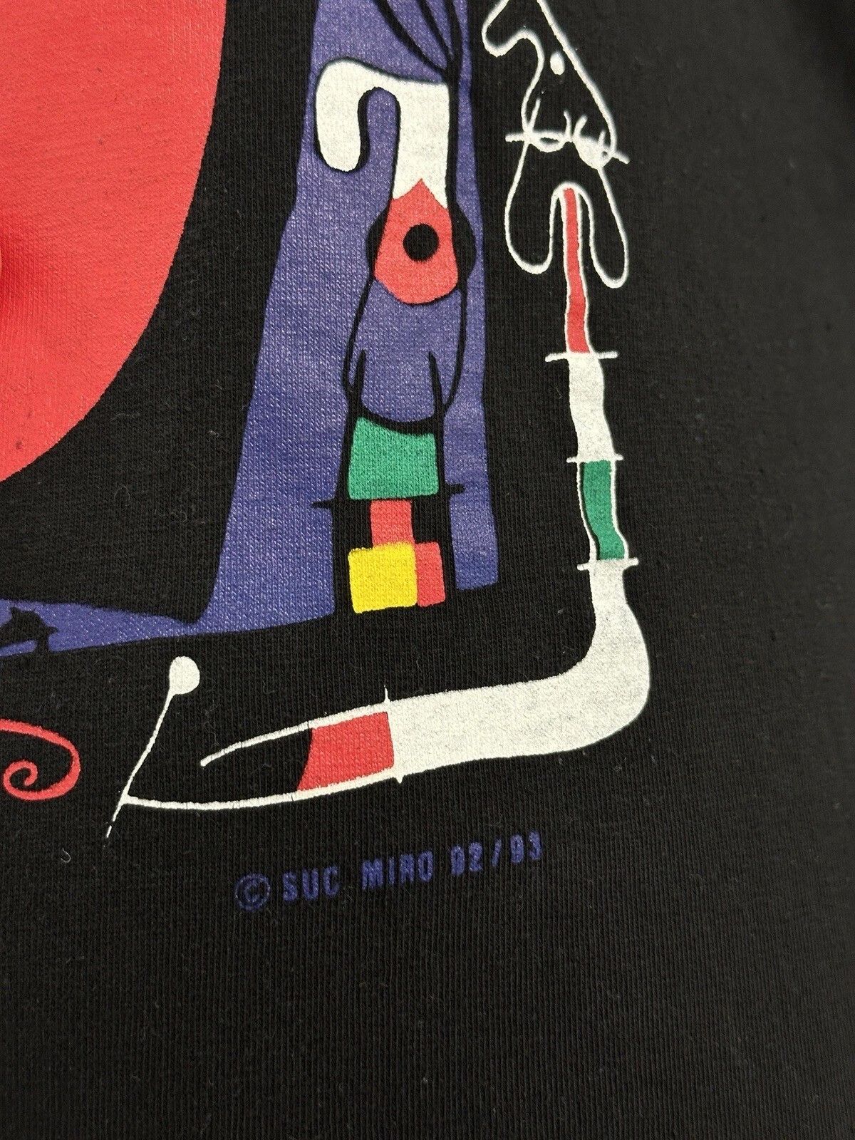 Vintage VINTAGE 1990s ORIGINAL SUC JOAN MIRO PRODUCTION ART SHIRT Size US M / EU 48-50 / 2 - 4 Thumbnail