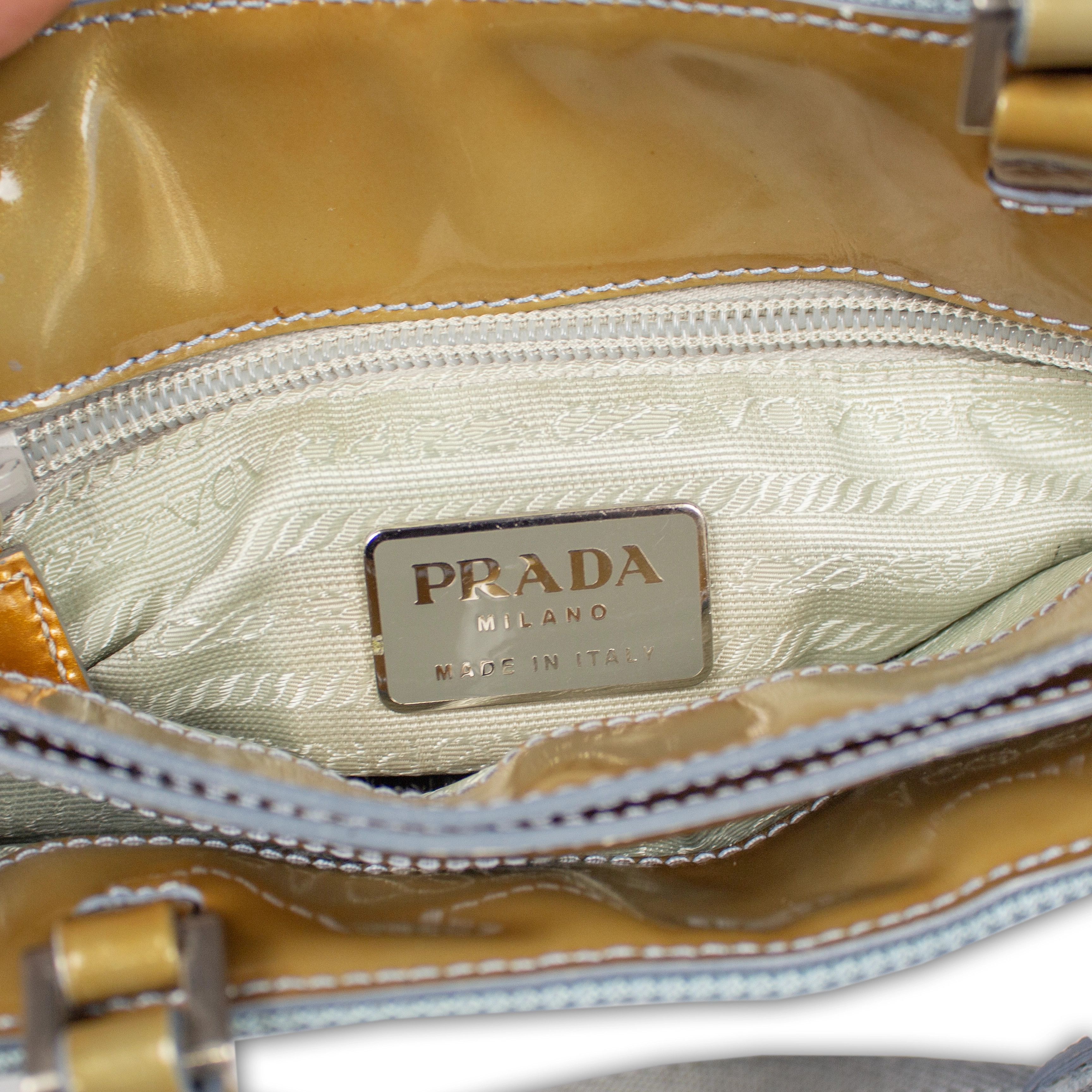 Prada Prada Vintage Baby Blue Nylon/Mesh Handbag Size ONE SIZE - 6 Thumbnail