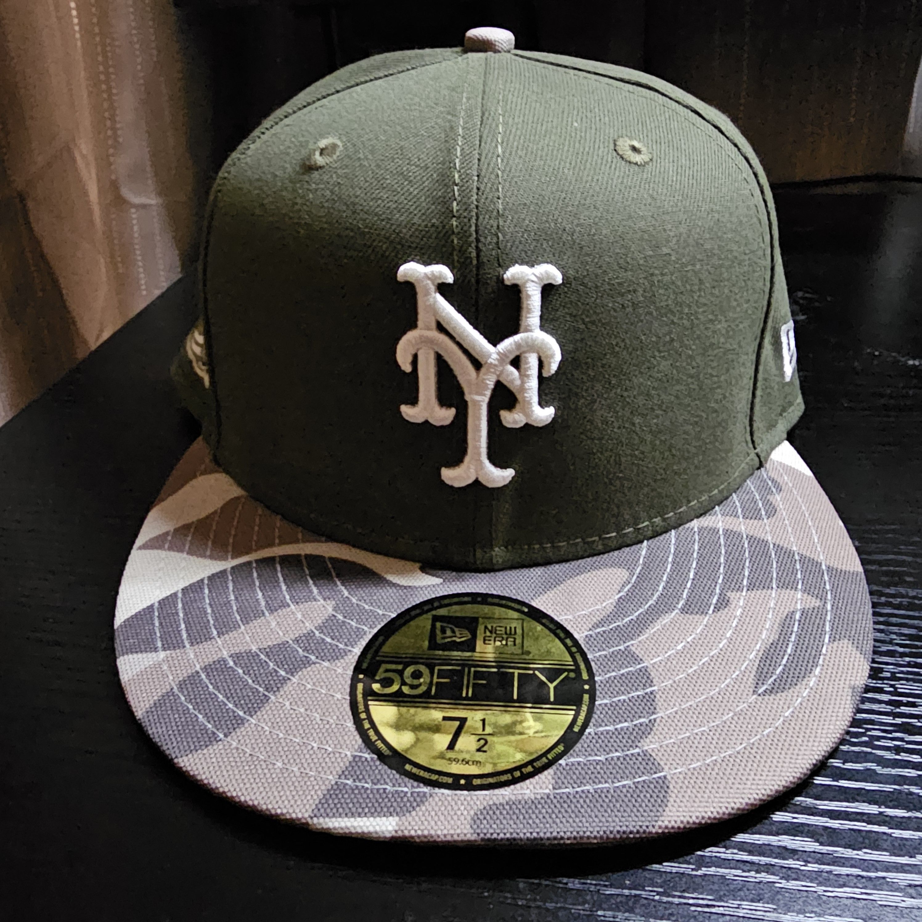 New Era Mets Army Green Camo Brim Size ONE SIZE - 1 Thumbnail
