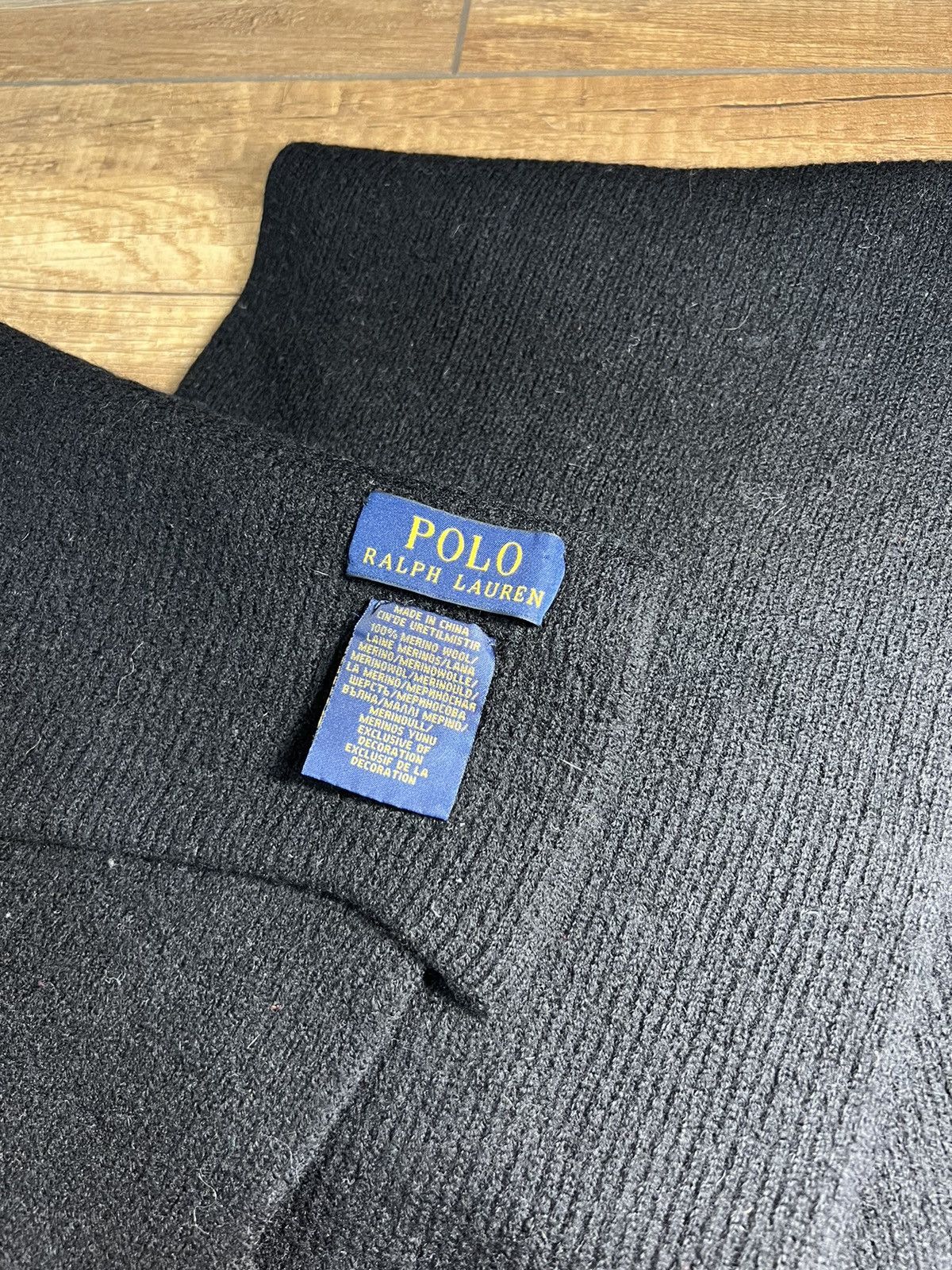 Polo Ralph Lauren Polo Ralph Lauren classic logo merino lana wool scarf Size ONE SIZE - 2 Thumbnail