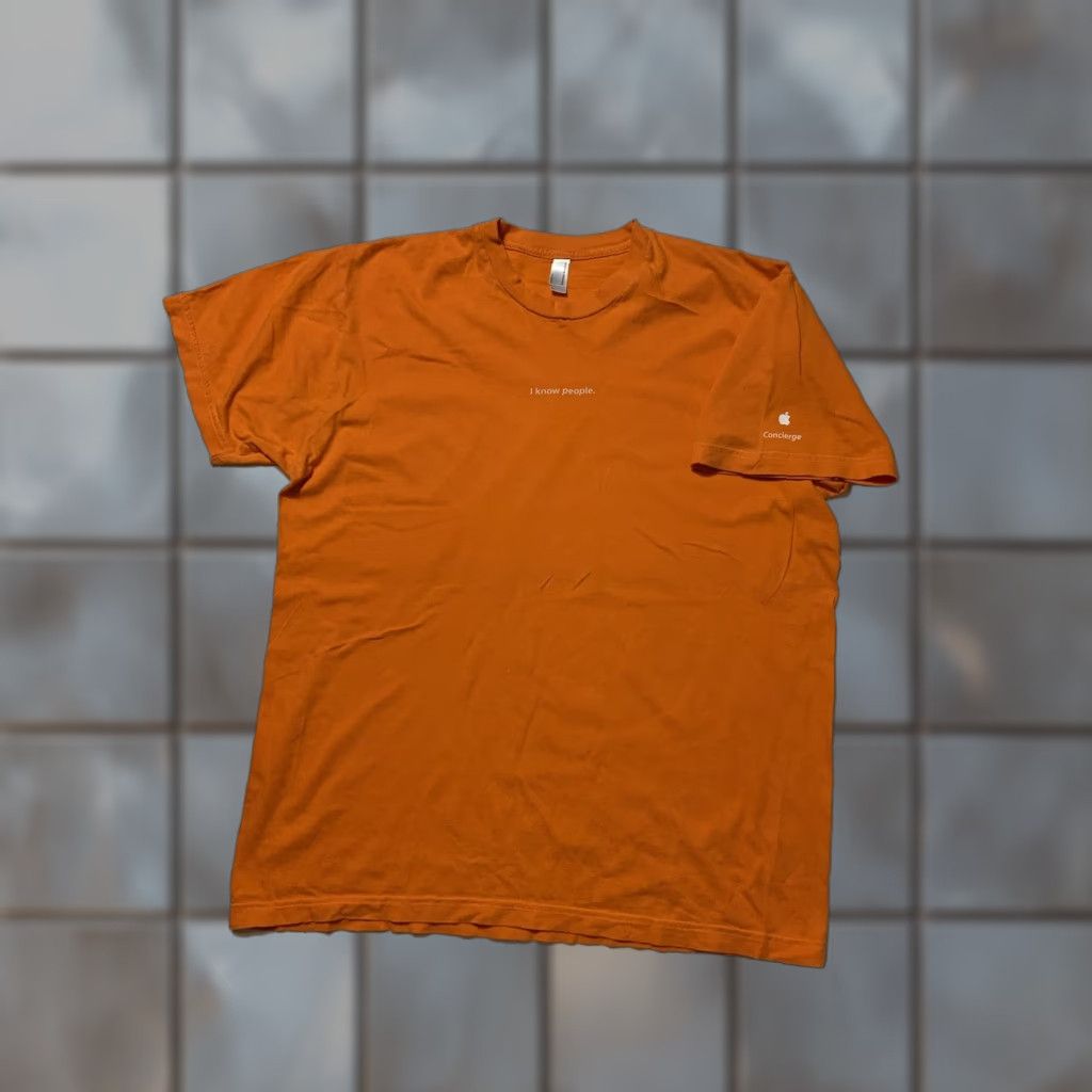 American Apparel Apple Store Concierge Employee 2008 Orange I Know People S/S T-Shirt Sz. L Shirt Men Orange 2008 I Know People S/S T-Shirt L Mens Size US L / EU 52-54 / 3 - 1 Thumbnail