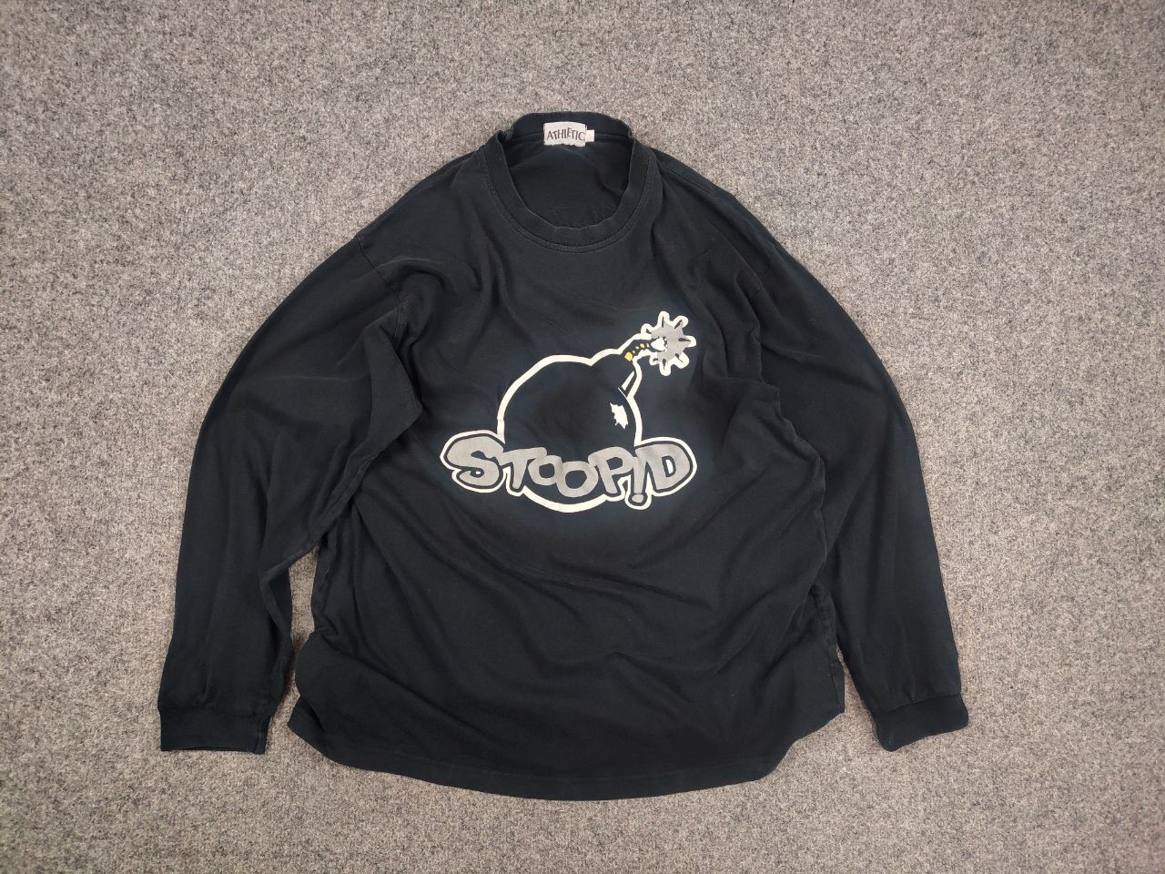 Vintage Stoopid Skater Skateboard Vintage Bomb Long Sleeve Tshirt Size US L / EU 52-54 / 3 - 8 Thumbnail