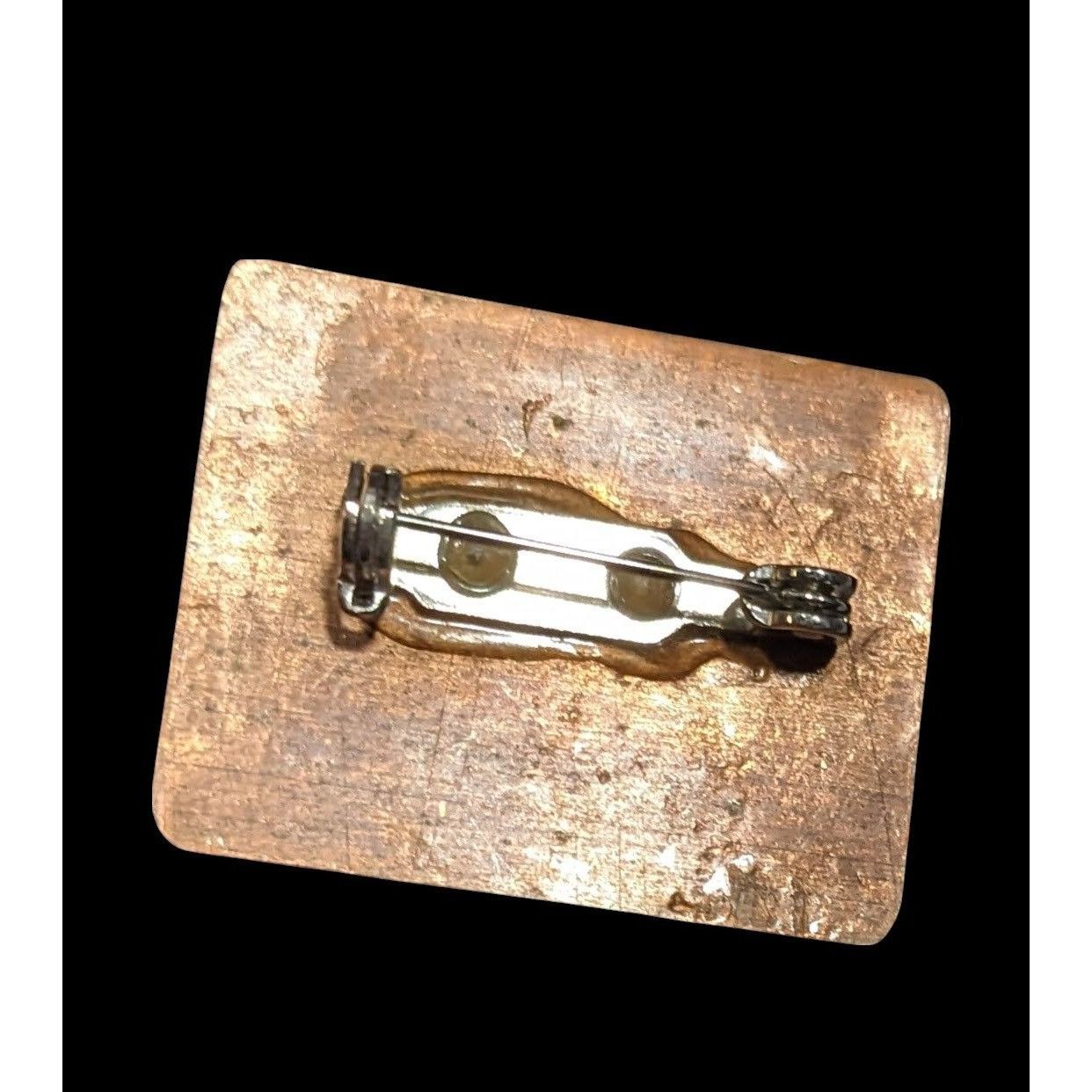 Other Upcycled Handmade Classic Art Print On Copper Brooch Size ONE SIZE - 2 Thumbnail