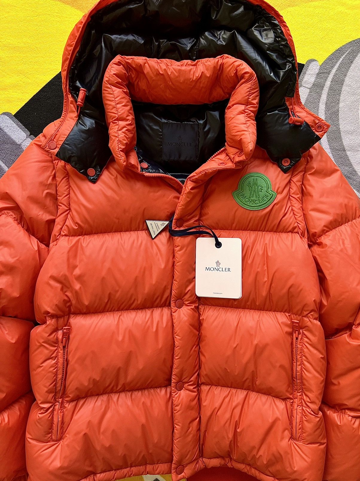 Moncler L Moncler Cyclone Short Down Jacket goose orange vest 2 jn 1 Size US L / EU 52-54 / 3 - 6 Thumbnail