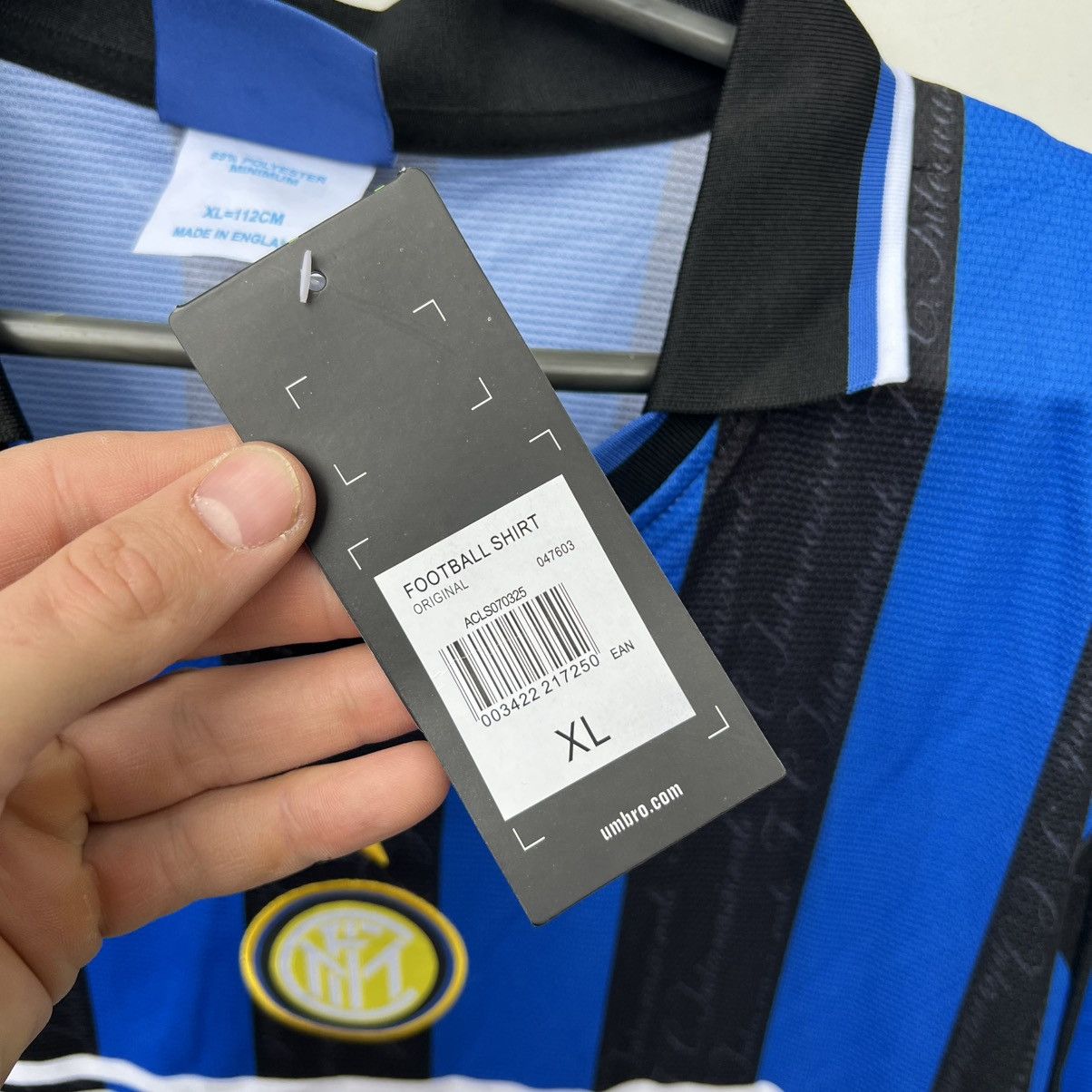 Umbro Vintage Inter Milan 1997/1998 Home Umbro Jersey Size US XL / EU 56 / 4 - 5 Thumbnail