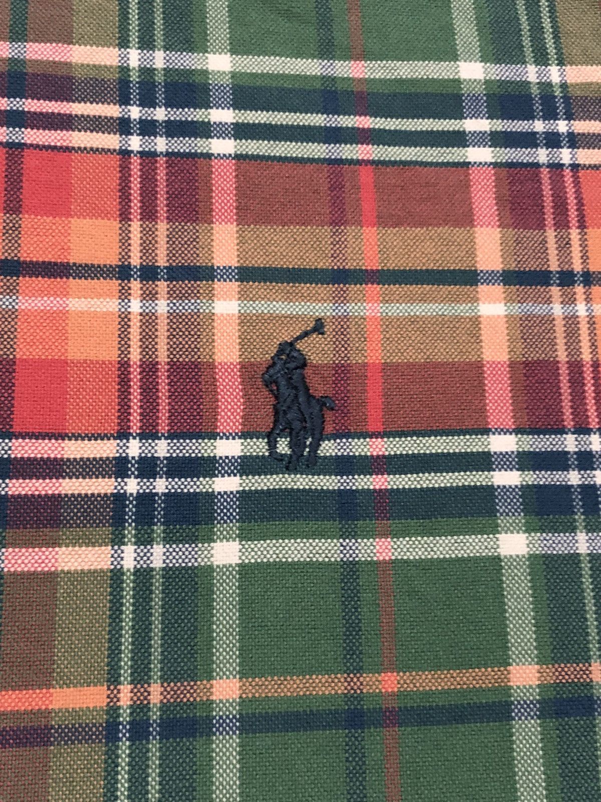 Polo Ralph Lauren × Vintage Vtg 90s Polo Ralph Lauren Plaid Button Down Size US L / EU 52-54 / 3 - 3 Thumbnail