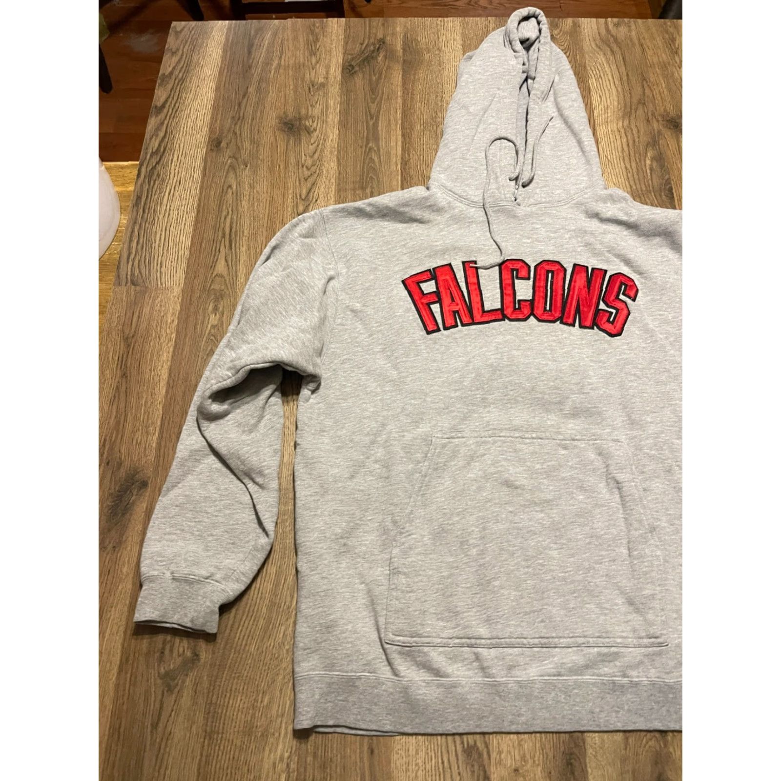 Reebok Reebok Hoodie Mens Large Gray Pullover Falcons Drawstring NFL Shirt Size US L / EU 52-54 / 3 - 4 Thumbnail