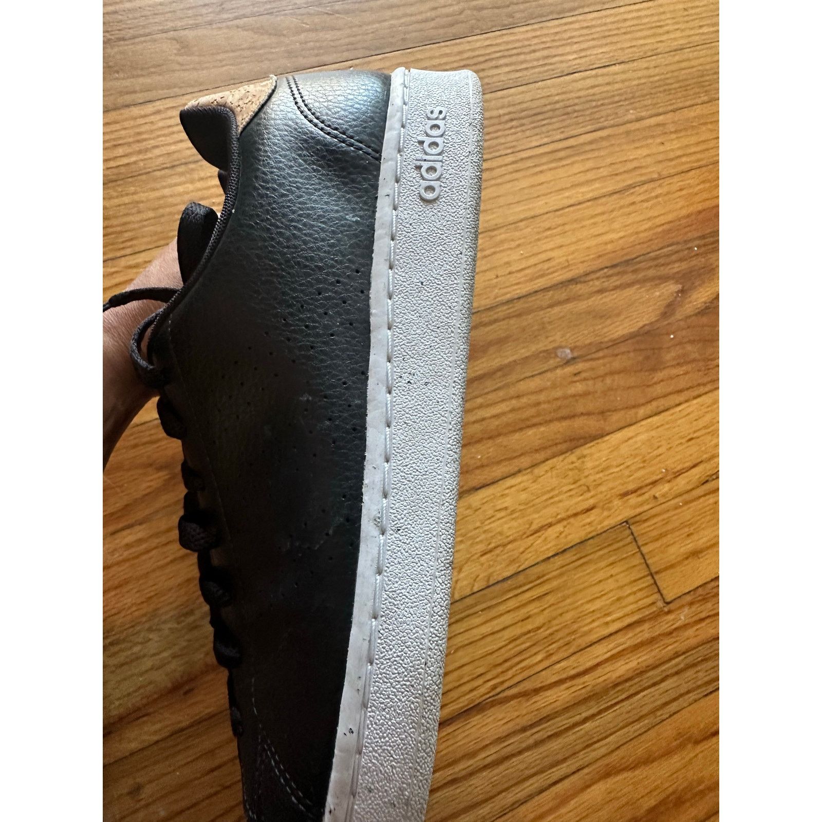 Adidas Adidas Advantage Cloudfoam Sneakers Black Cork Detail Size US 10.5 / EU 43-44 - 3 Thumbnail