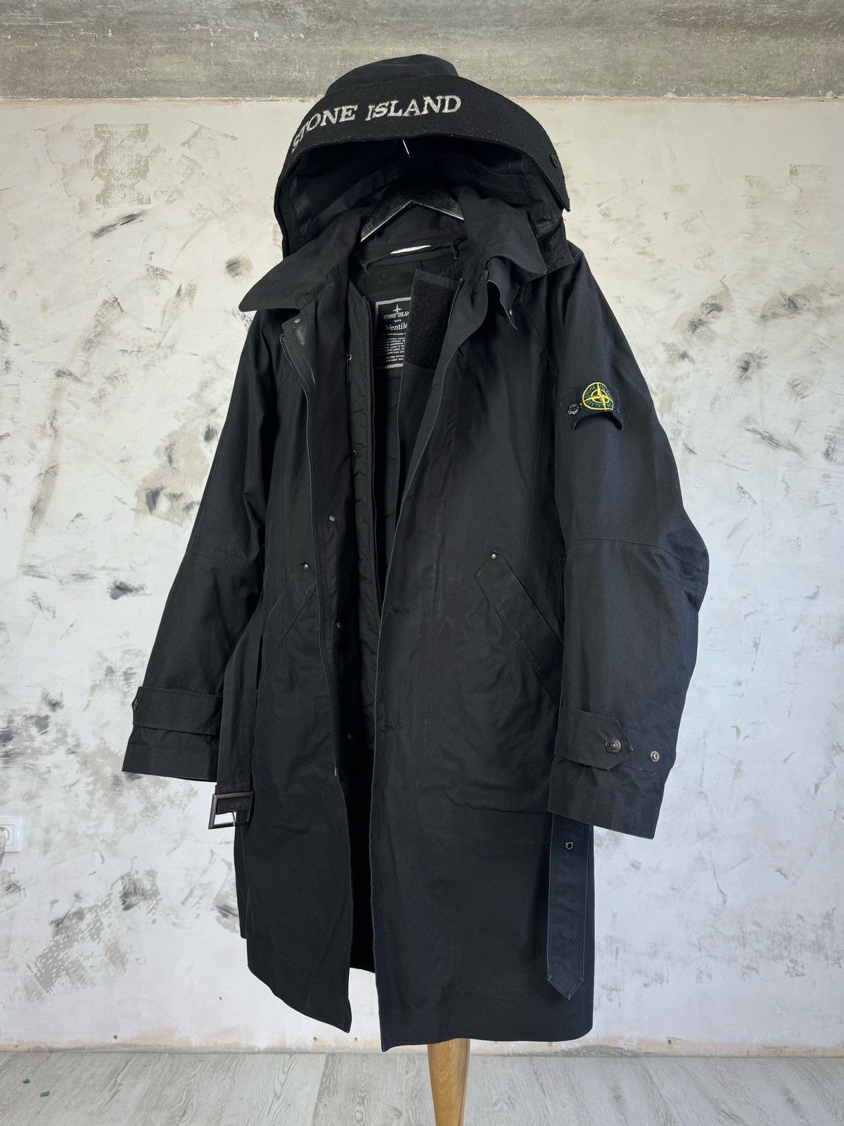 Vintage Stone Island Ventile Trench Coat Jacket Size L Size US L / EU 52-54 / 3 - 5 Thumbnail