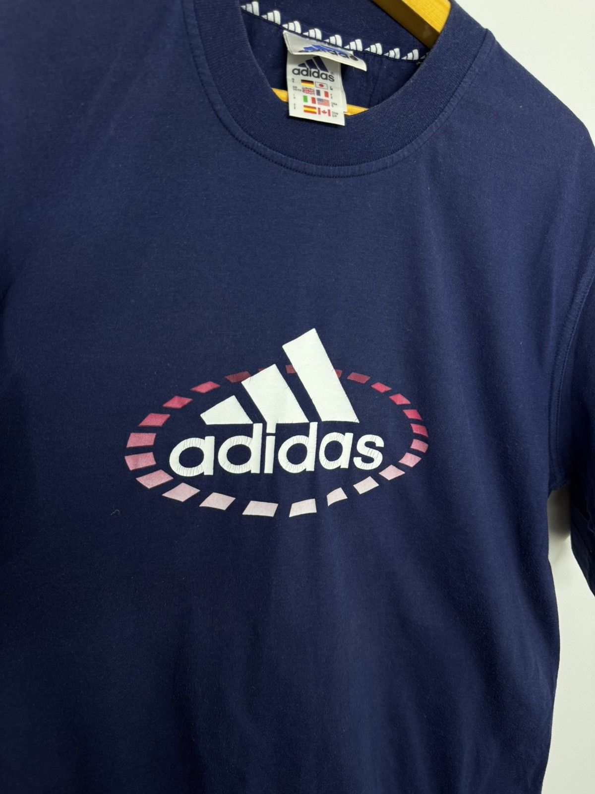 Adidas Vintage Adidas Big Logo T-Shirt 90’s Size US S / EU 44-46 / 1 - 7 Thumbnail