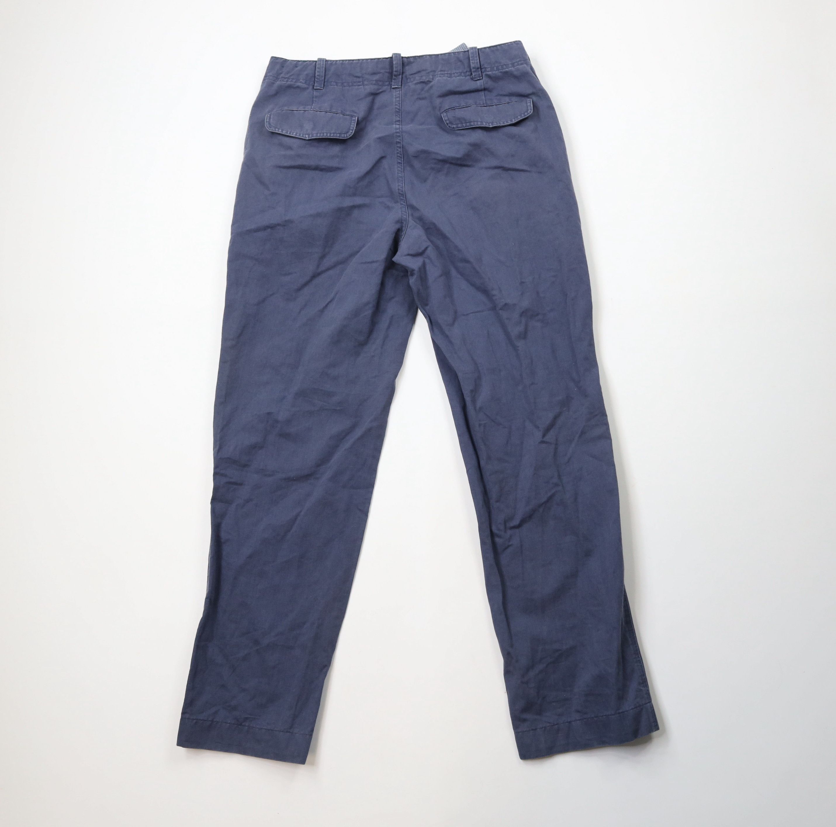 Brooks Brothers × Vintage Brooks Brothers Linen Blend Chinos Beach Harem Pants Blue Size US 34 / EU 50 - 8 Thumbnail