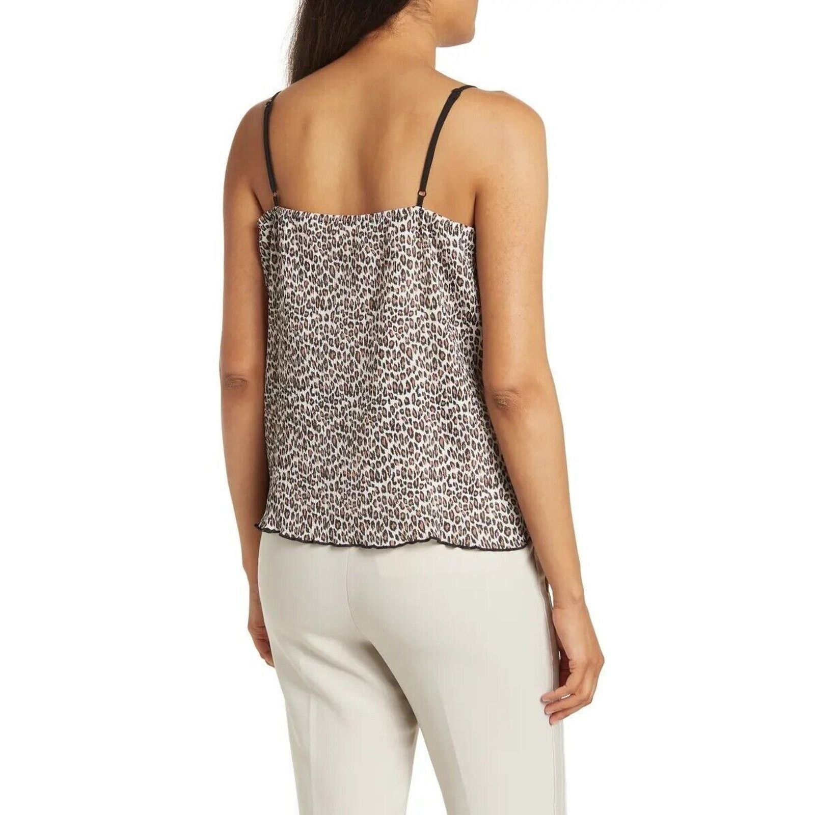 The Unbranded Brand Everleigh Women Animal Printed Pleate Cami Top Size M Size M / US 6-8 / IT 42-44 - 2 Thumbnail